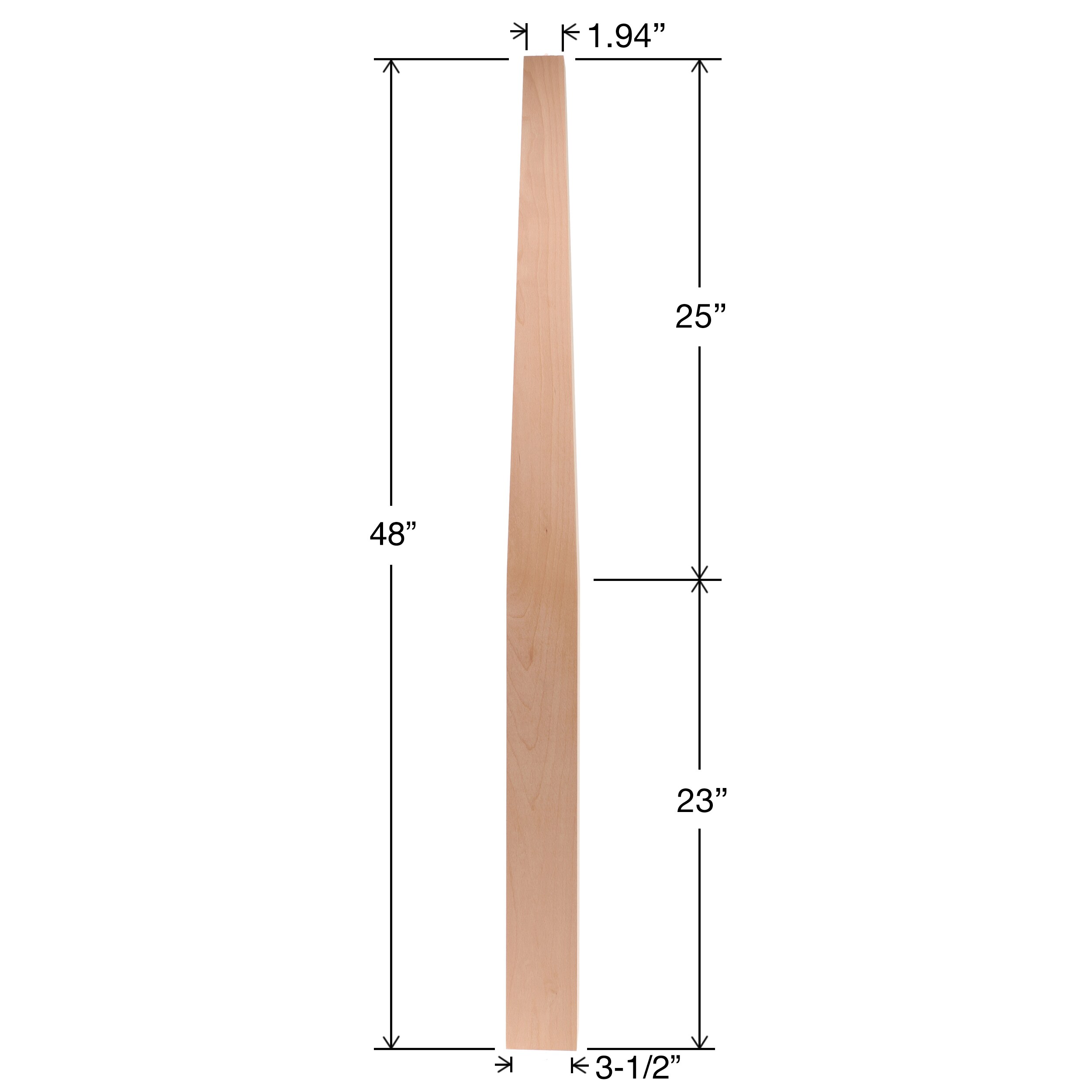 RELIABILT WG353PT48OAK Interior-Stairpart-Newel-Posts - View #4