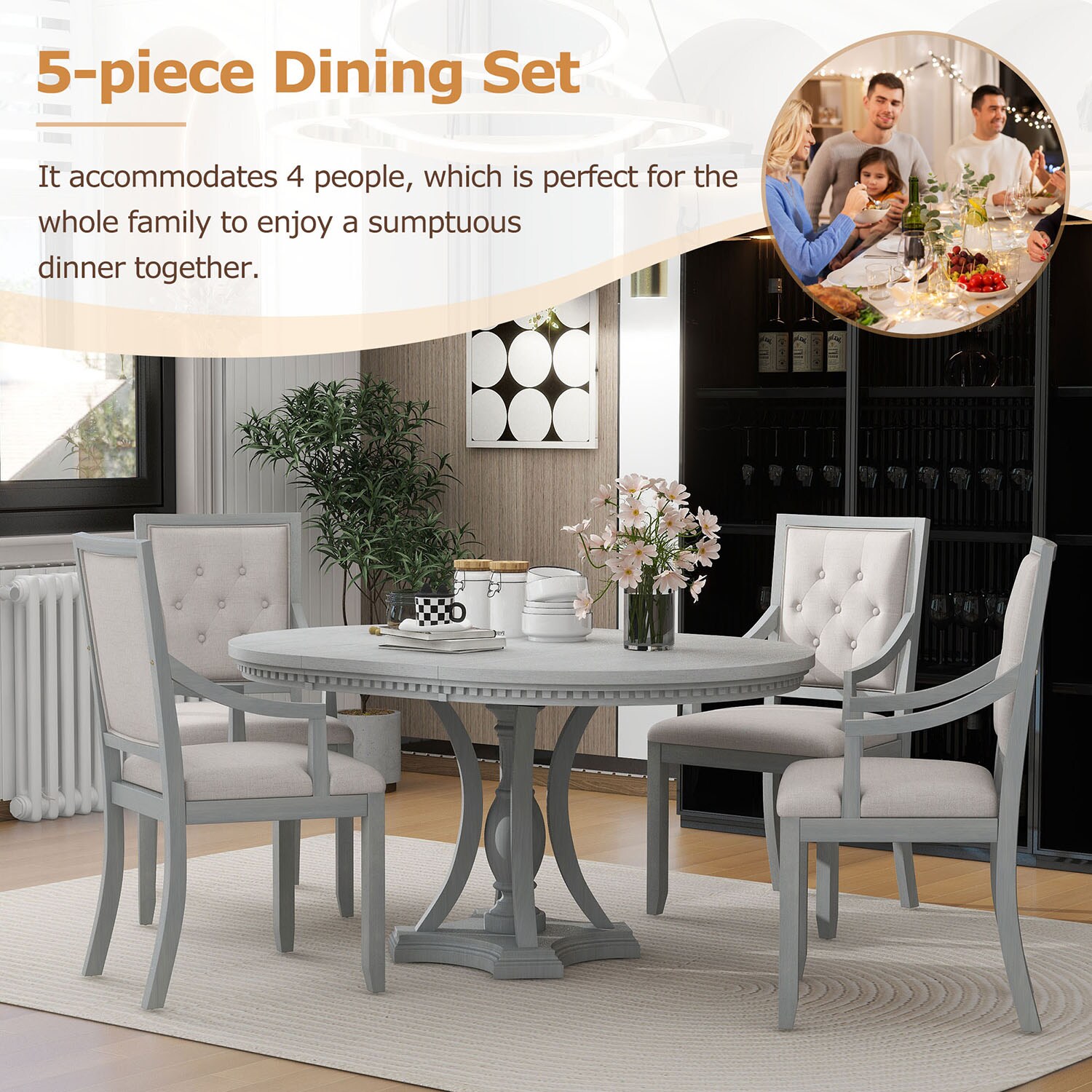 SINOFURN SYA010186WT Dining-Sets - View #16