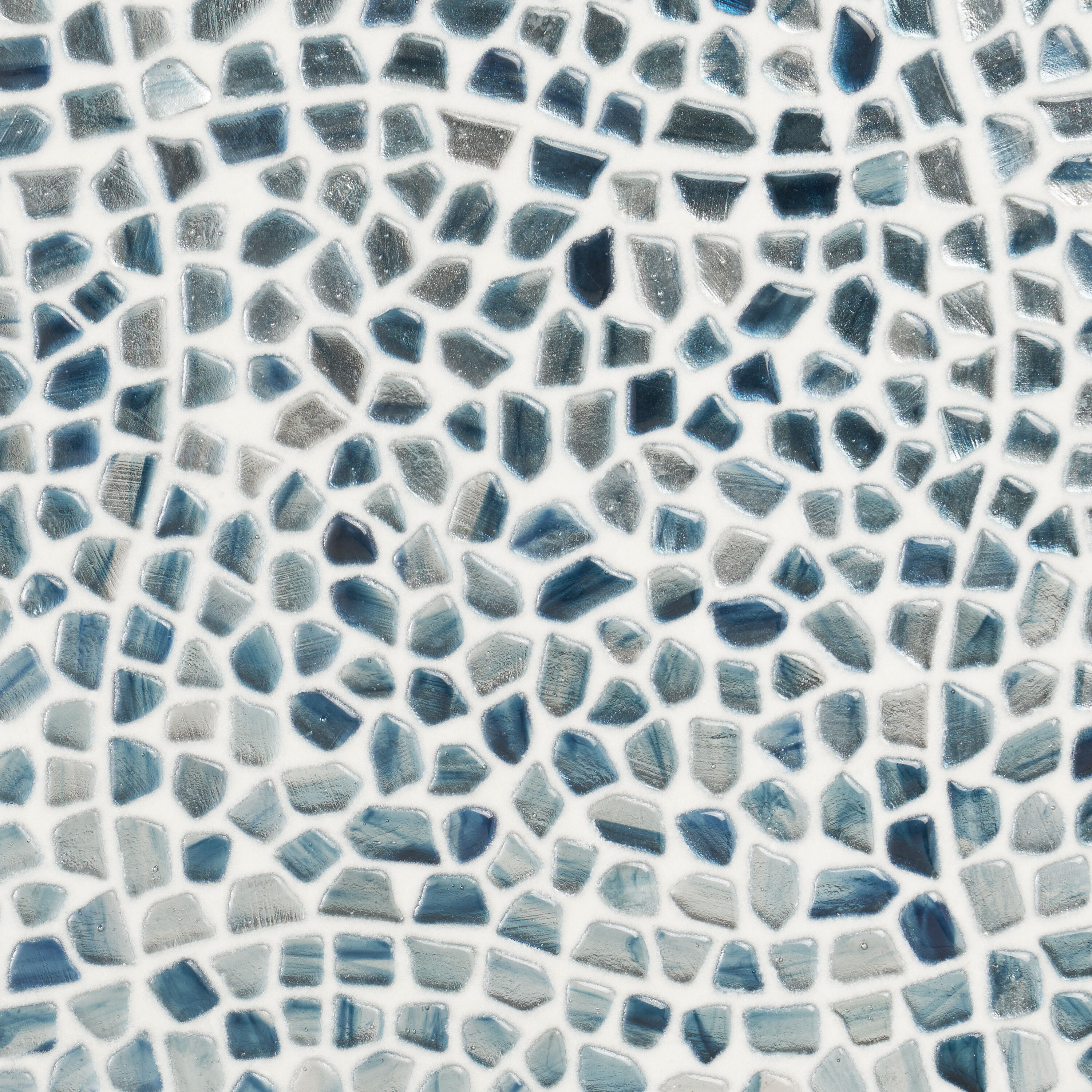 Artmore Tile EXT3RD109184 Apollo Pebble Ocean Rain 12-in x 12-in Polished Glass Pebble Mosaic Wall Tile ( 0.98-sq ft Piece )
