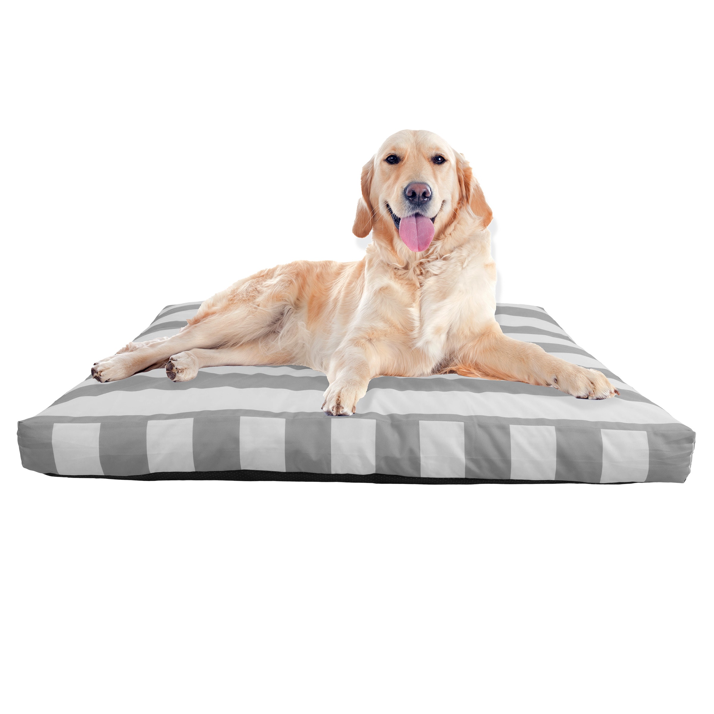 PETMAKER PET6378 44in Water-Resistant Dog Bed with Removable Washable Cover (Gray)