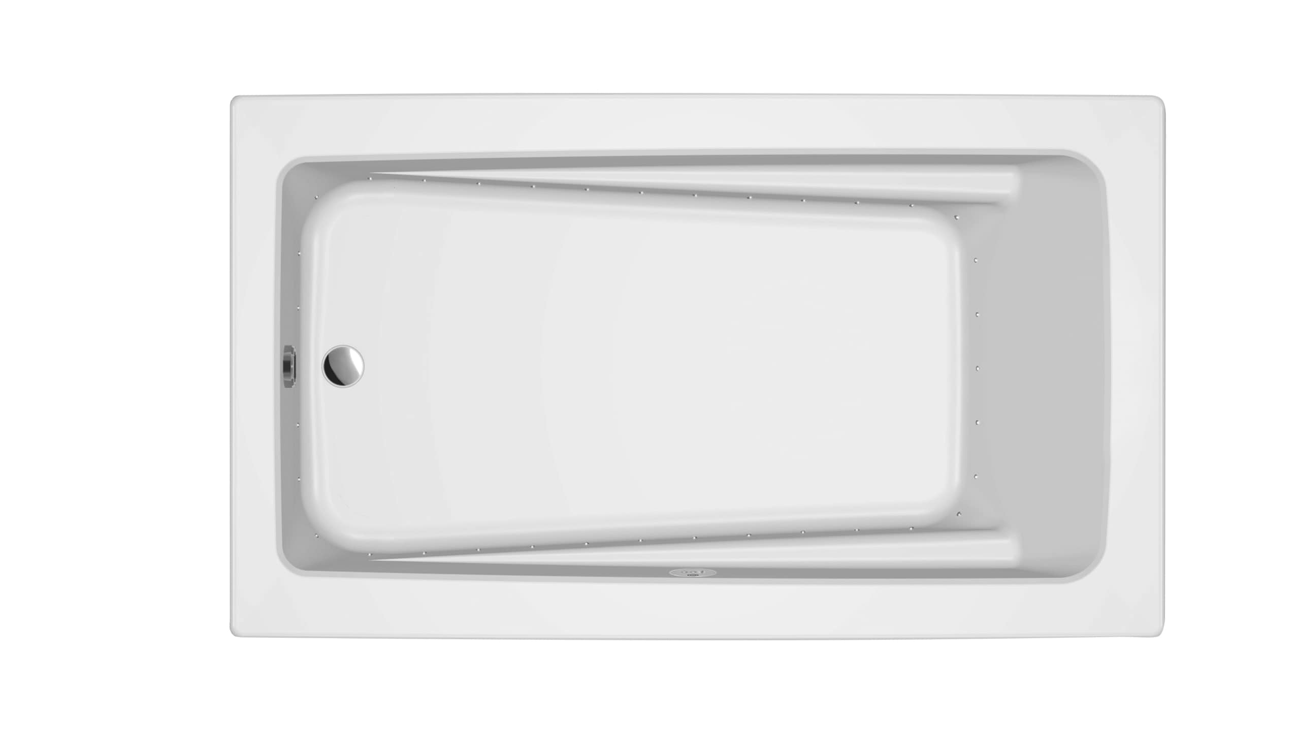 Jacuzzi P1D7242ALR2XXW PRIMO 42-in x 72-in White Acrylic Drop-In Air Bath (Reversible Drain)