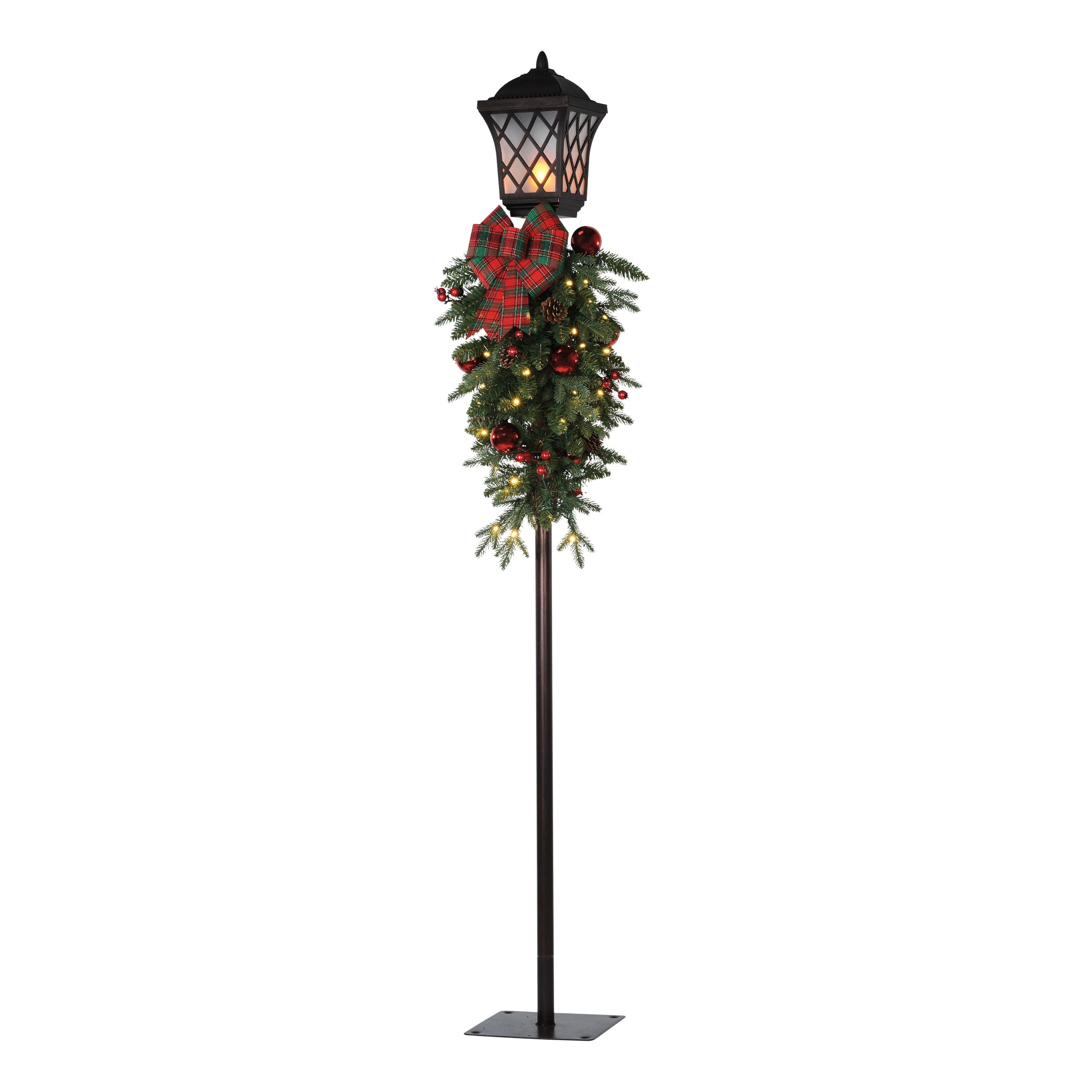 Gutierrez 6' Lamppost LED Lighted Outdoor Display Christmas Decoration