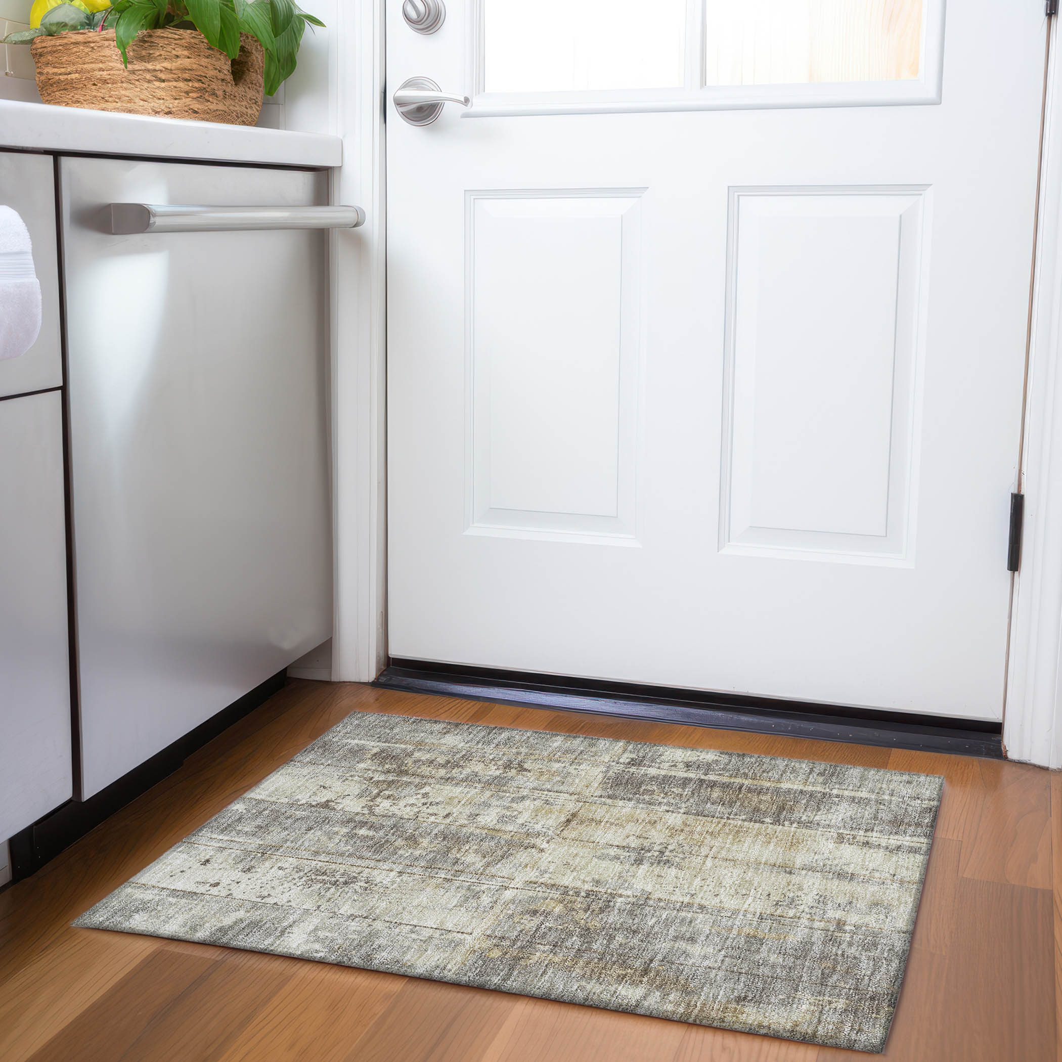 Addison Rugs ACN1715BG20X30 Chantille ACN1715BG 1 x 2 (ft) Loomed Beige Rectangular Indoor/Outdoor Machine washable Pet Friendly Area rug