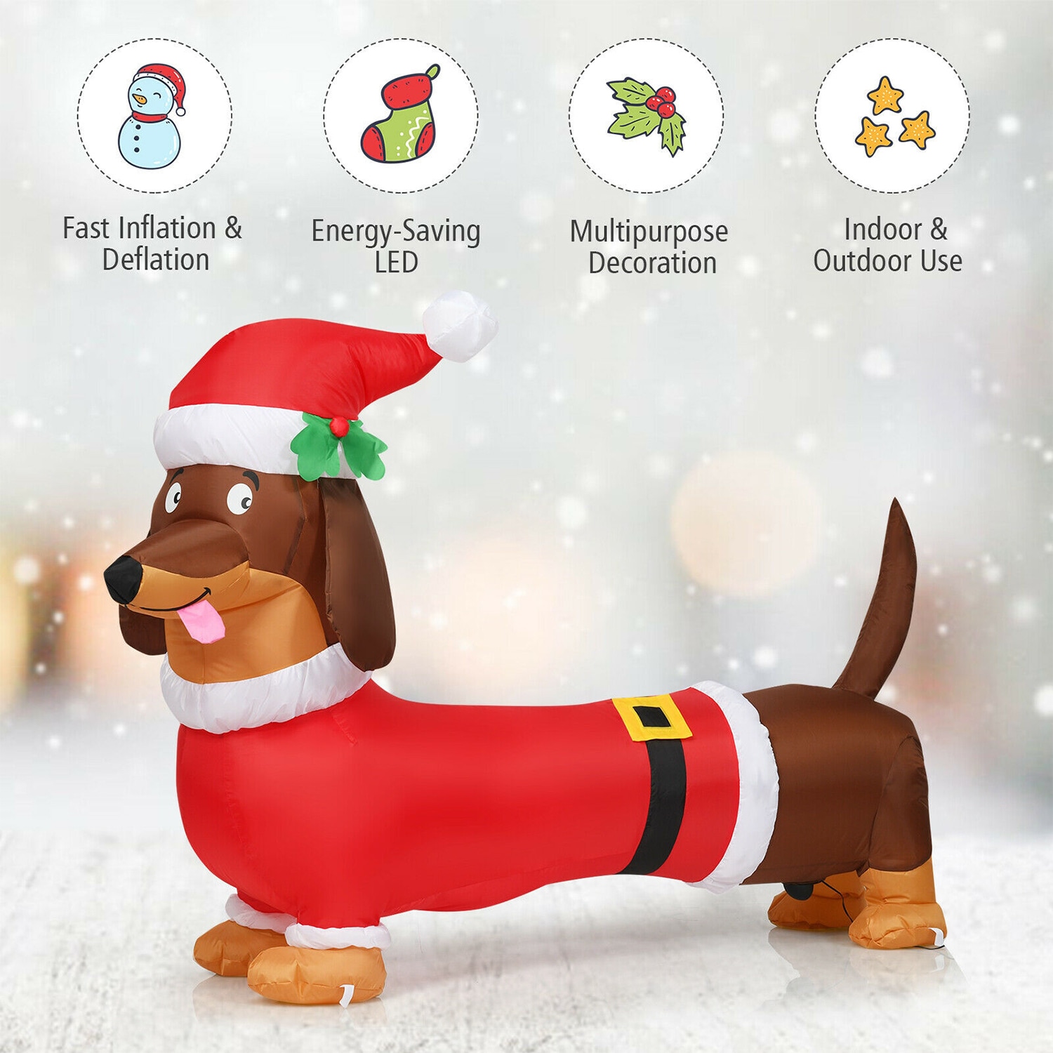 WELLFOR HYZ22881US Christmas-Inflatables - View #6
