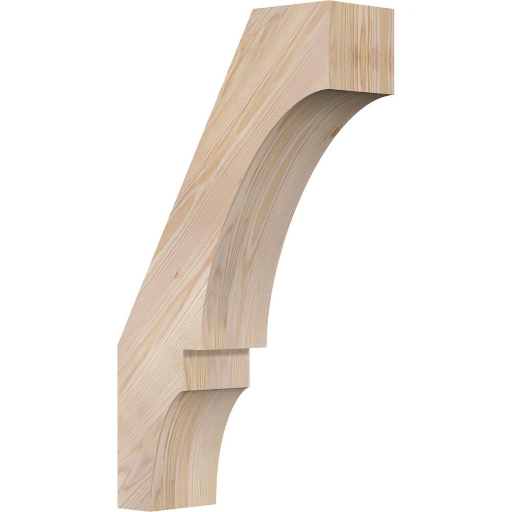Ekena Millwork BRC06X16X28BOA00SDF 5-1/2-in x 16-in x 28-in Douglas Fir Unfinished Wood Balboa Smooth Knee Brace