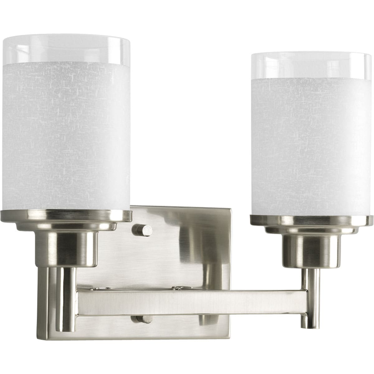Progress Lighting P2977-09 Alexa 13-in 2 -Light Brushed Nickel Modern/contemporary Vanity light
