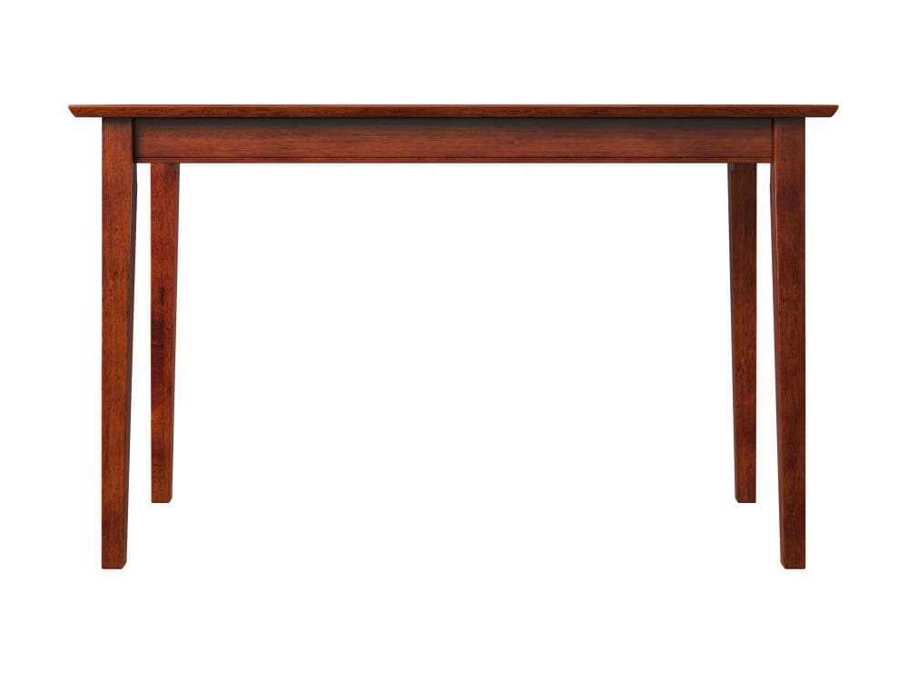 Walnut Brown Solid Wood Writing Desk with Drawer