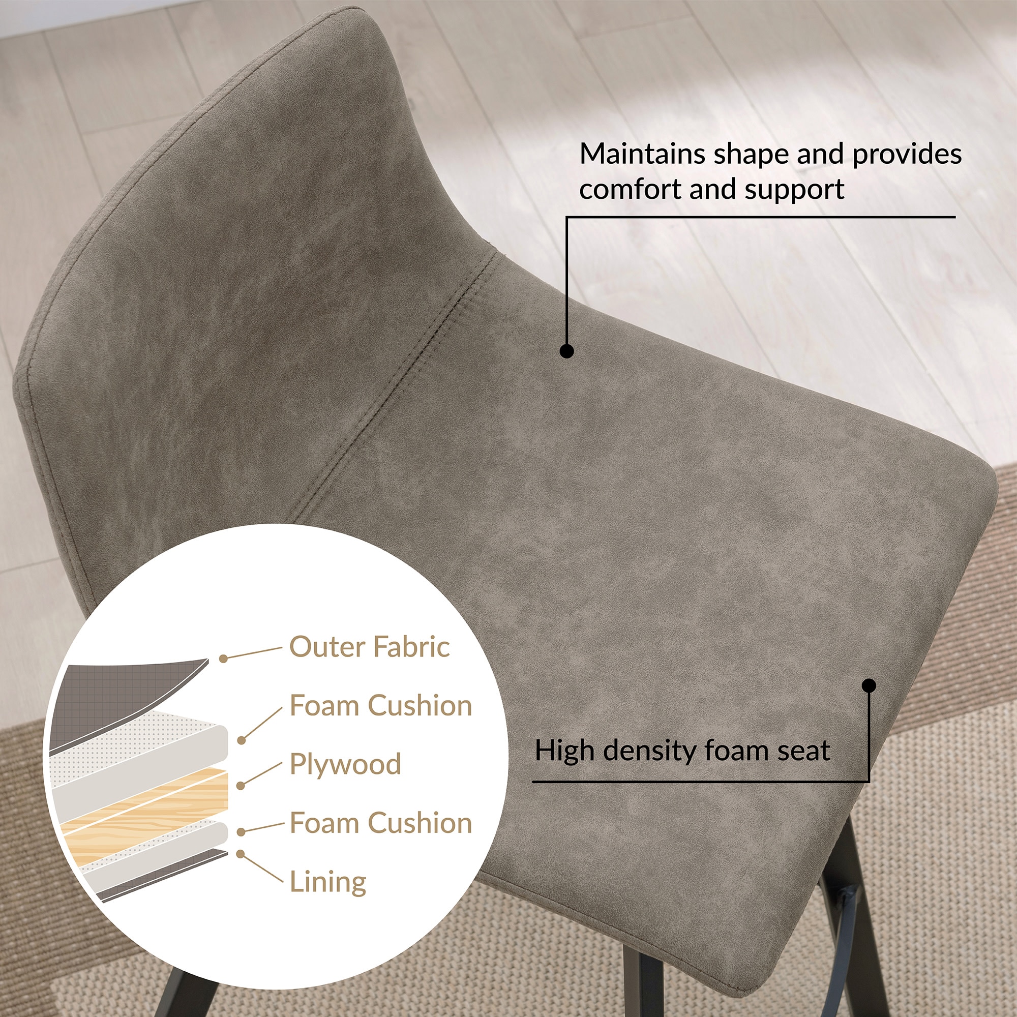 Leick Home 10136BL/GR stools - View #3