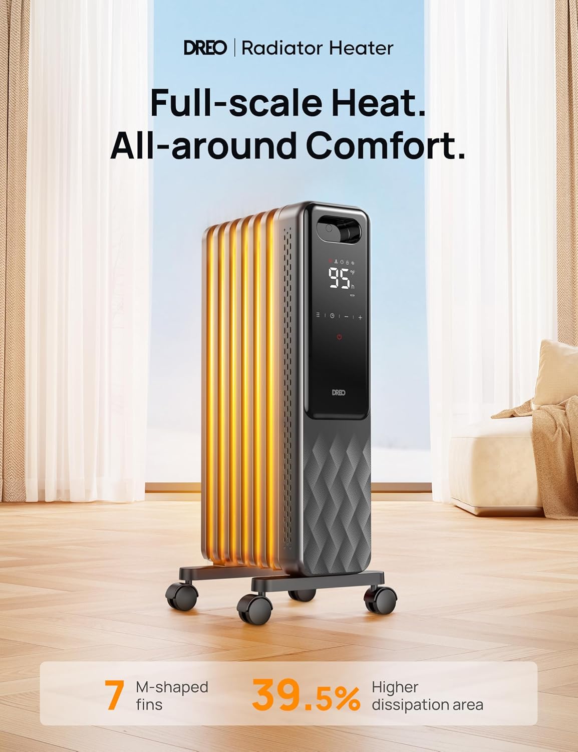 DREO DR-HSH010-NEW Portable-Electric-Heat - View #2