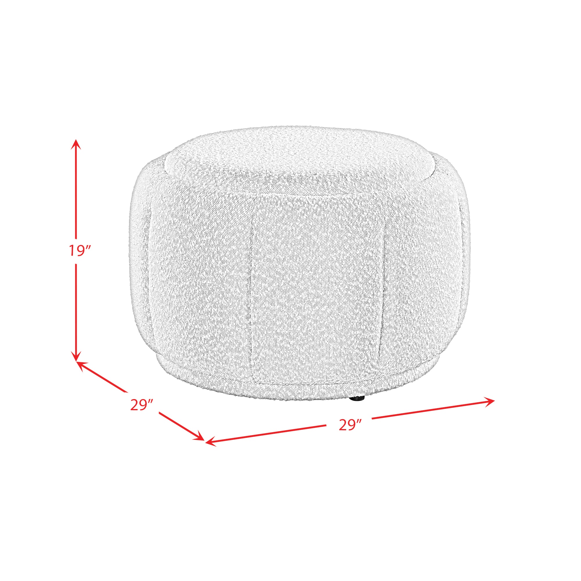 Picket House Furnishings U-13630-6-000 Indoor-Ottomans - View #8