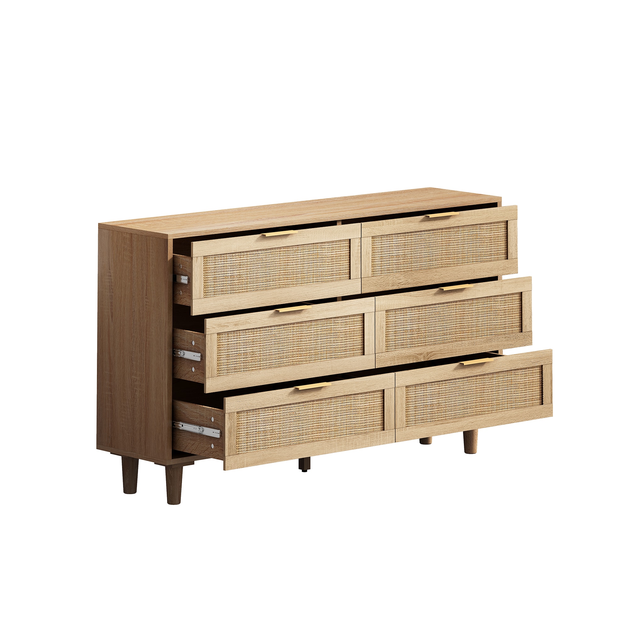 SINOFURN SYB930028WD Contemporary/Modern MDF Natural Sideboard