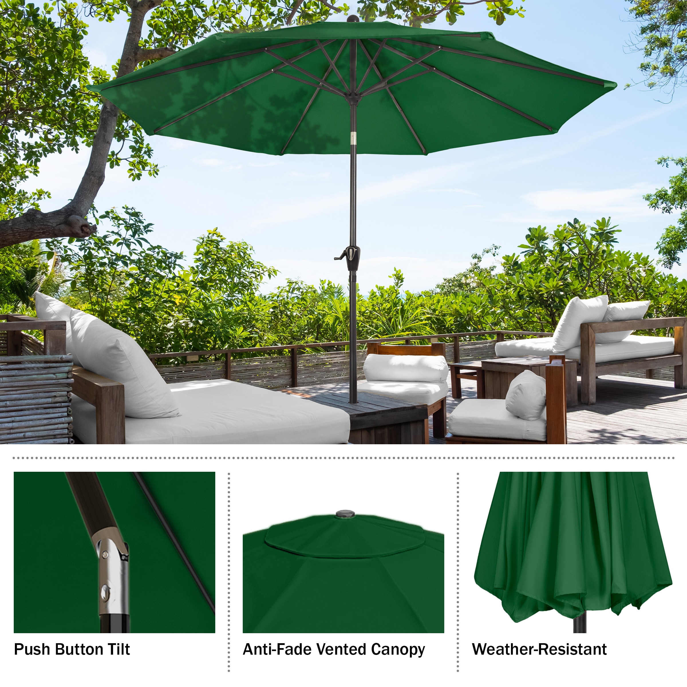 Pure Garden 50-LG1034B Umbrellas-2 - View #7