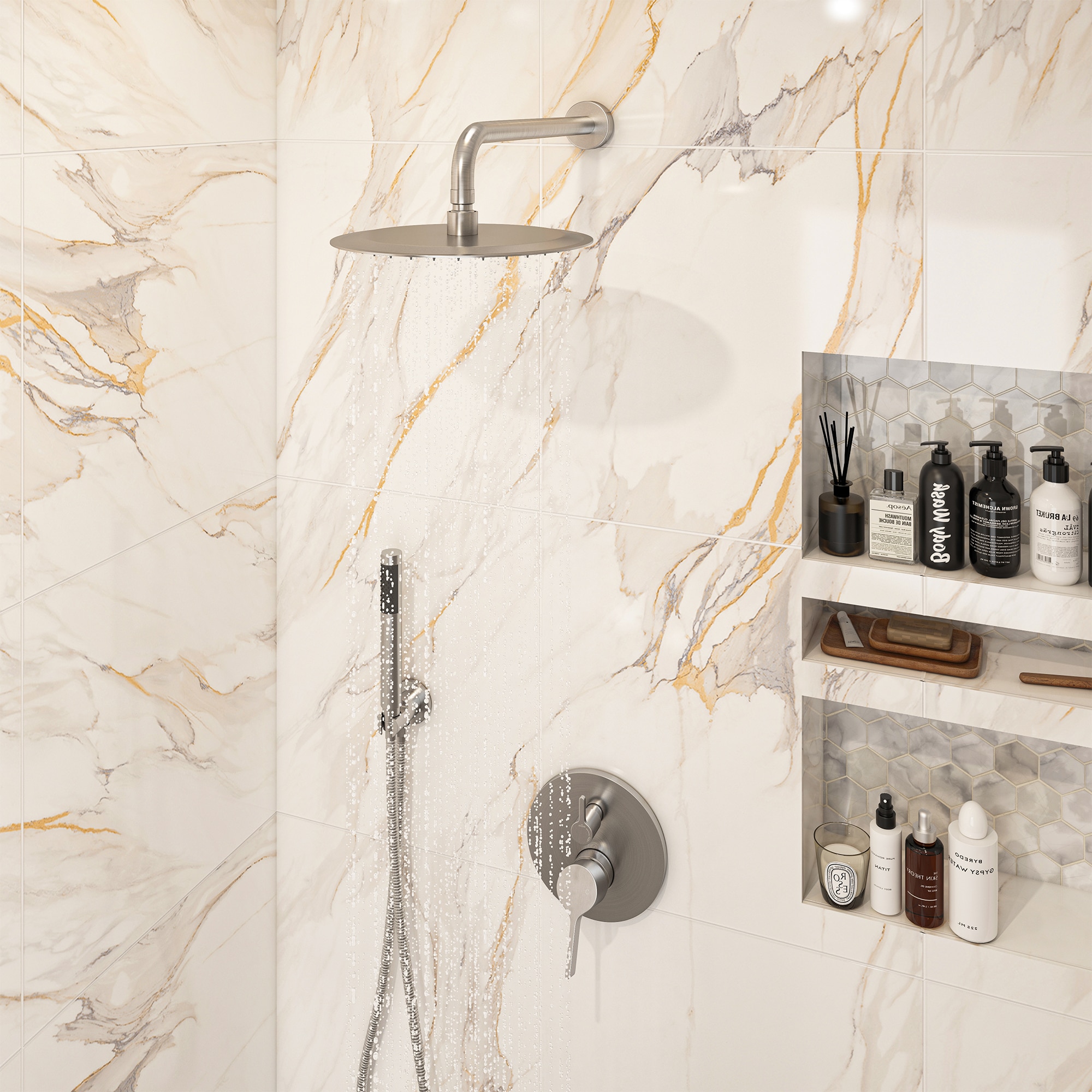 Clihome CL-026SS-SL Showerhead-Bar-Panels - View #5