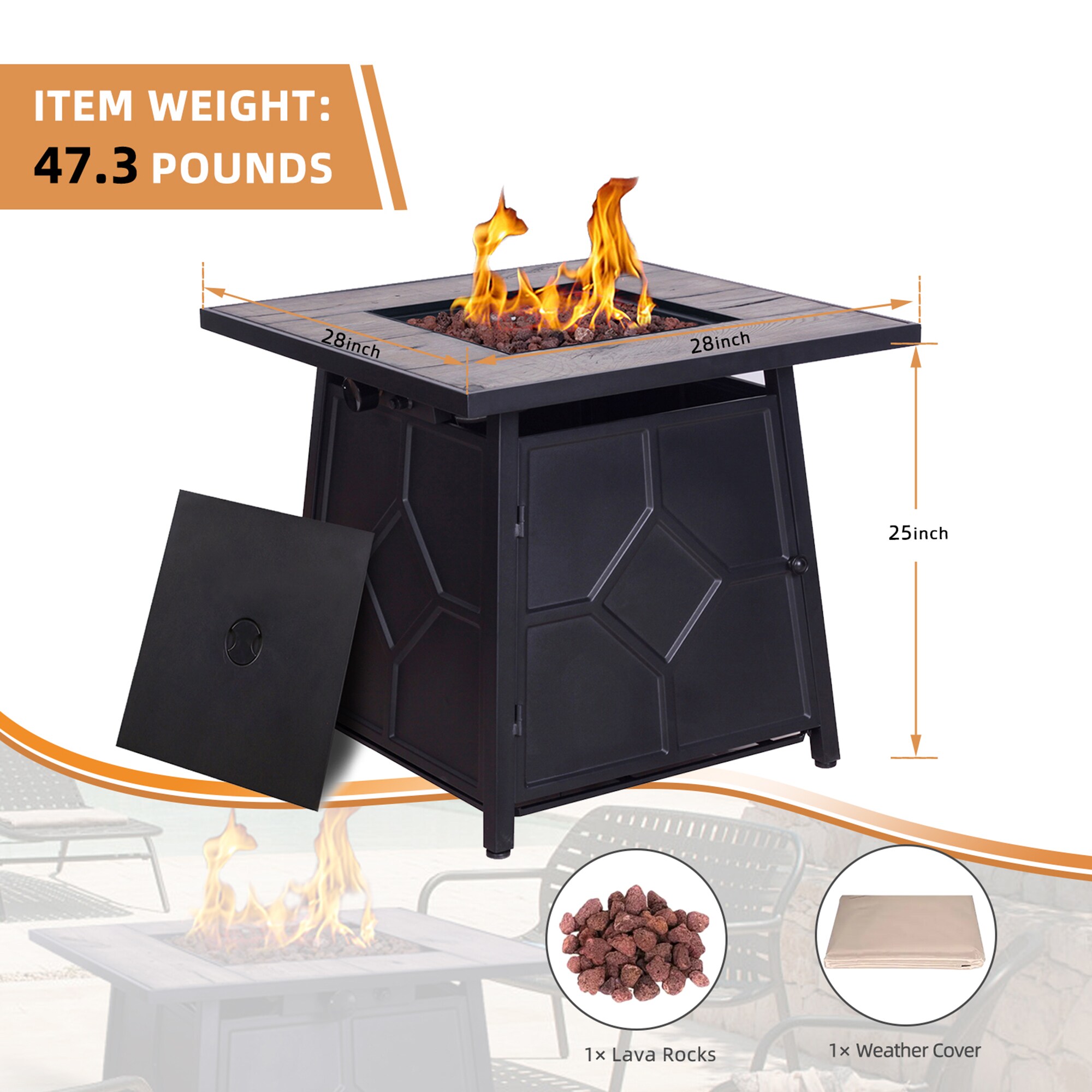 Bybafun YA6400001 Outdoor-Gas-Firepits - View #10