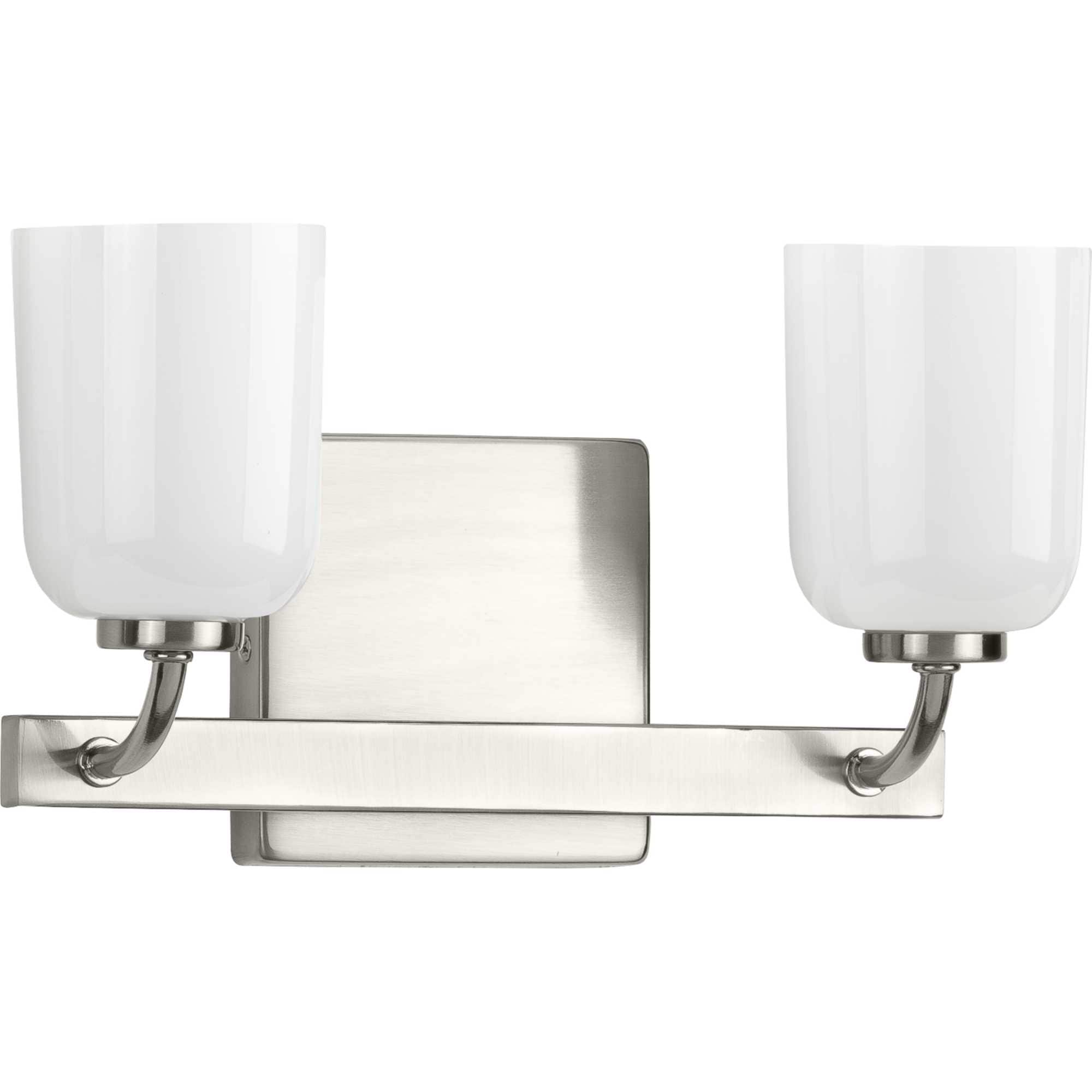 Progress Lighting P300281-009 Moore 12.5-in 2 -Light Brushed Nickel Modern/contemporary Vanity light