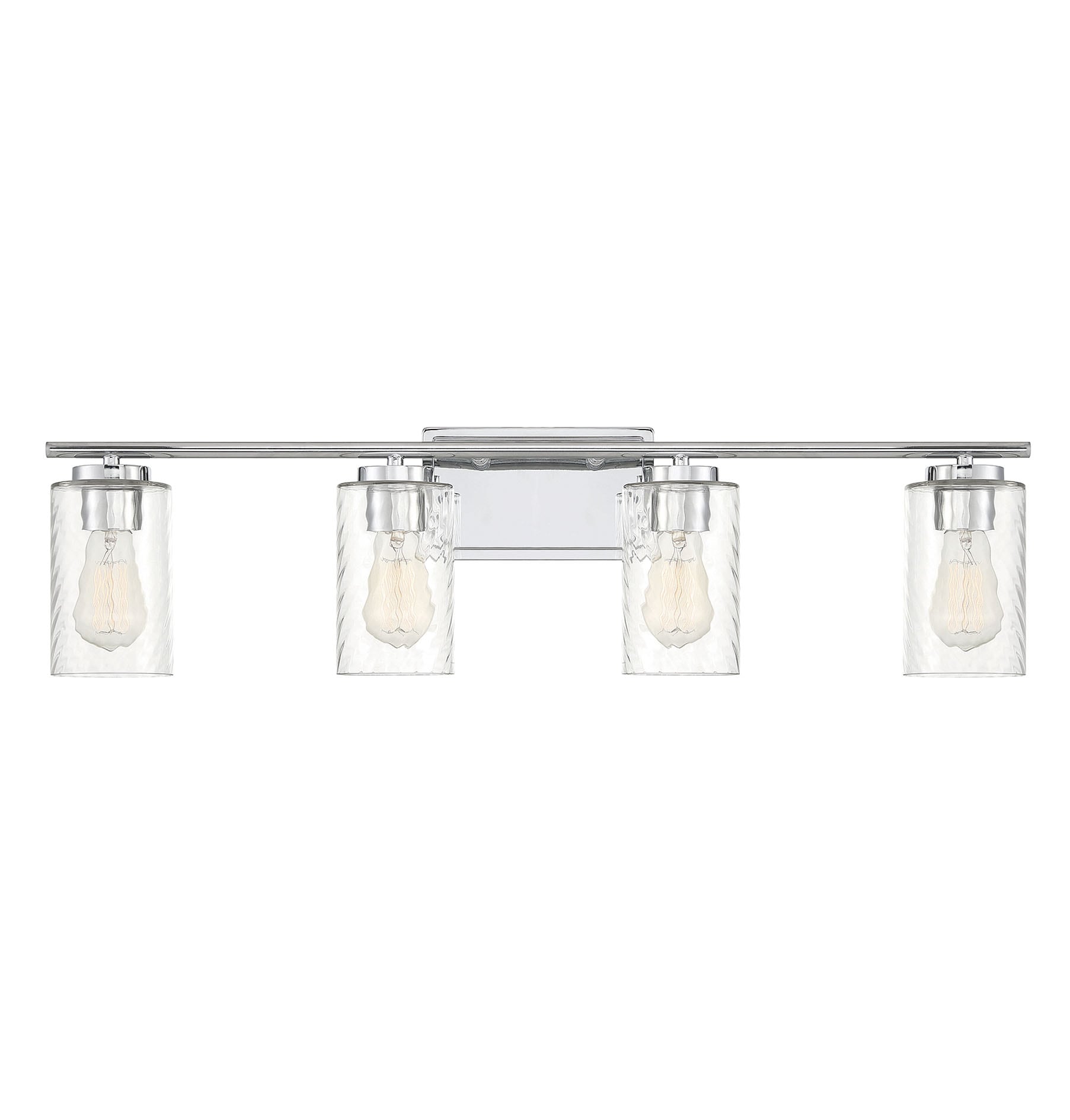 Meridian Lite Trends M80039CH Meridian 32-in 4 -Light Polished Chrome Farmhouse Vanity light