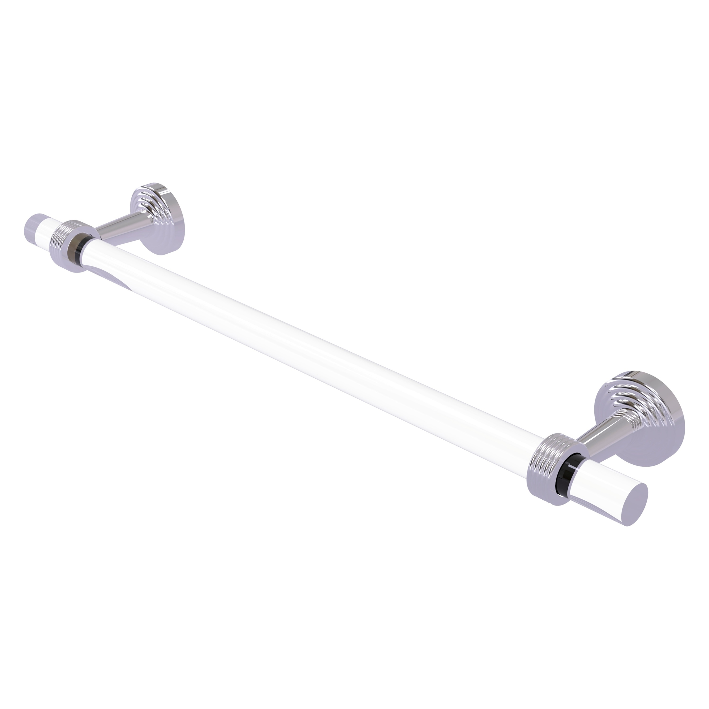 Allied Brass PB-41G-30-PC Pacific Beach 30-in Polished Chrome Wall mount Single Towel Bar