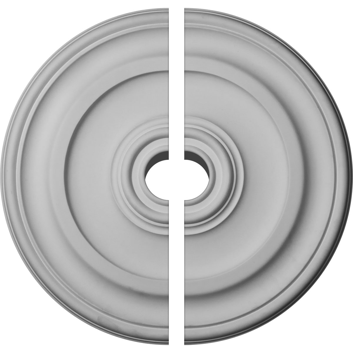Ekena Millwork CM24KP2-04500 Kepler Traditional 23.625-Inches W x 23.625-Inches L Traditional Primed Polyurethane Split Ceiling Medallion