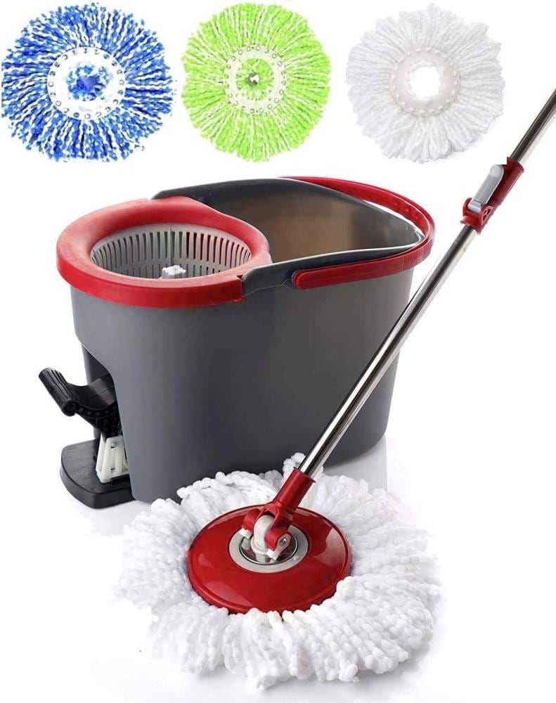 Rubbermaid Microfiber Flat Spin Mop Floor Cleaning System with