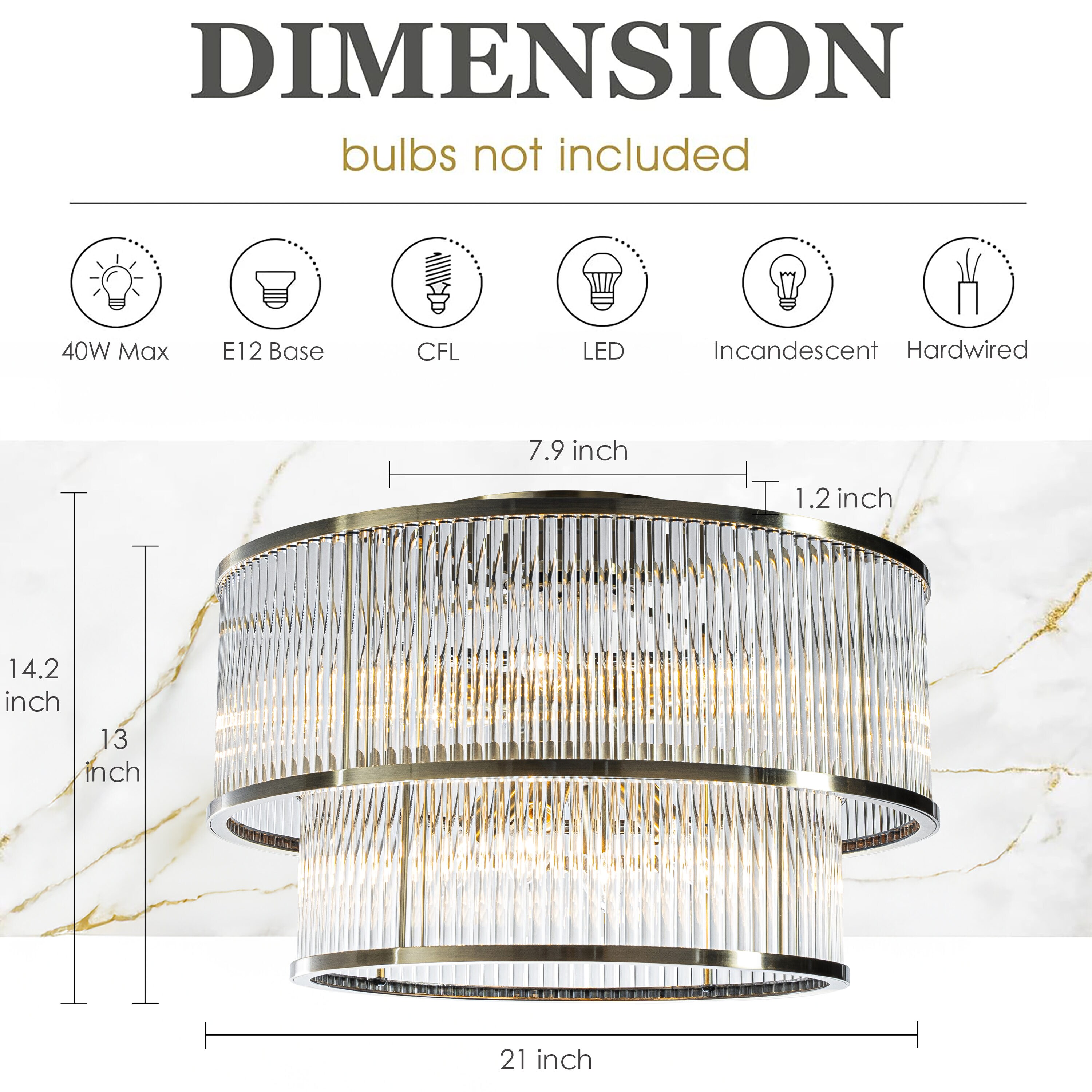 AloaDecor Lighting LC7209D50BZ10A flushmounts - View #3