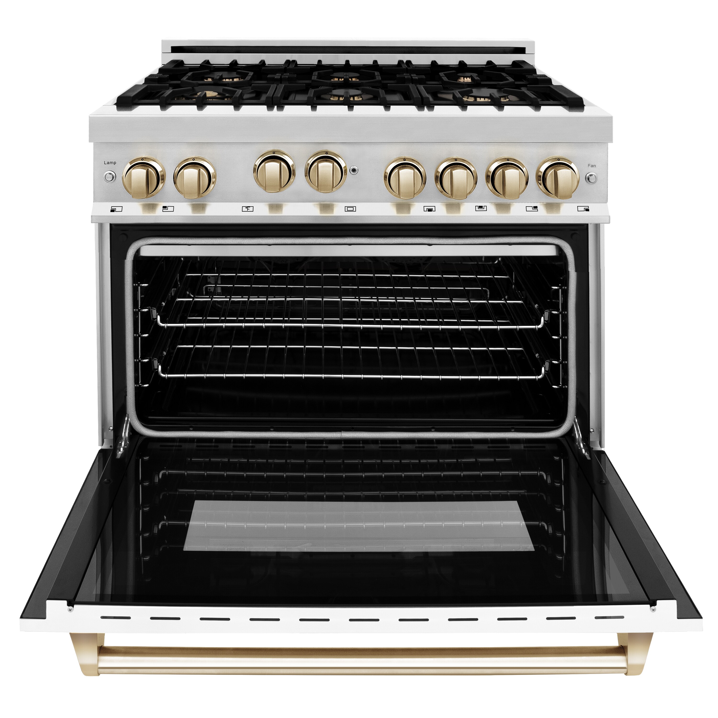 ZLINE KITCHEN & BATH Autograph Edition 36-in 6 Burners 4.6-cu ft 