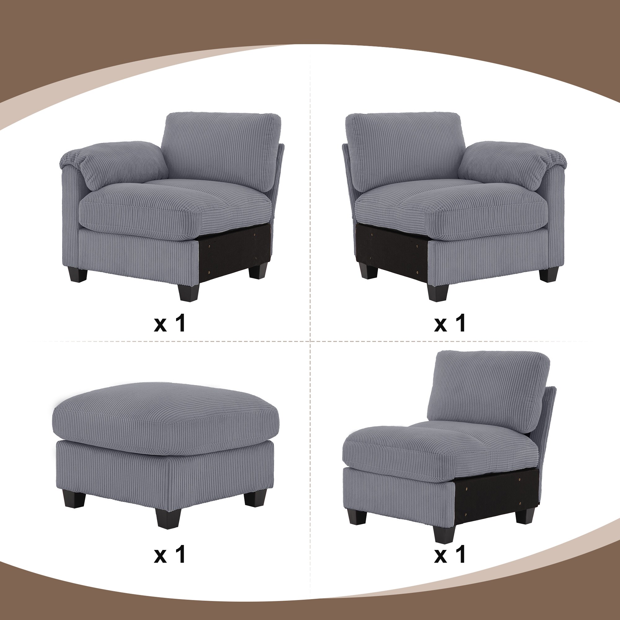 Serwall SWDXRZJ04-SWH Sofas-Loveseats - View #5