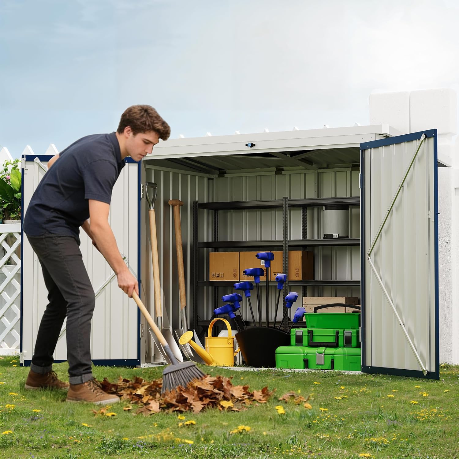 Garvee LMY-PPG-3437HCDK Metal-Storage-Buildings-Sheds - View #8