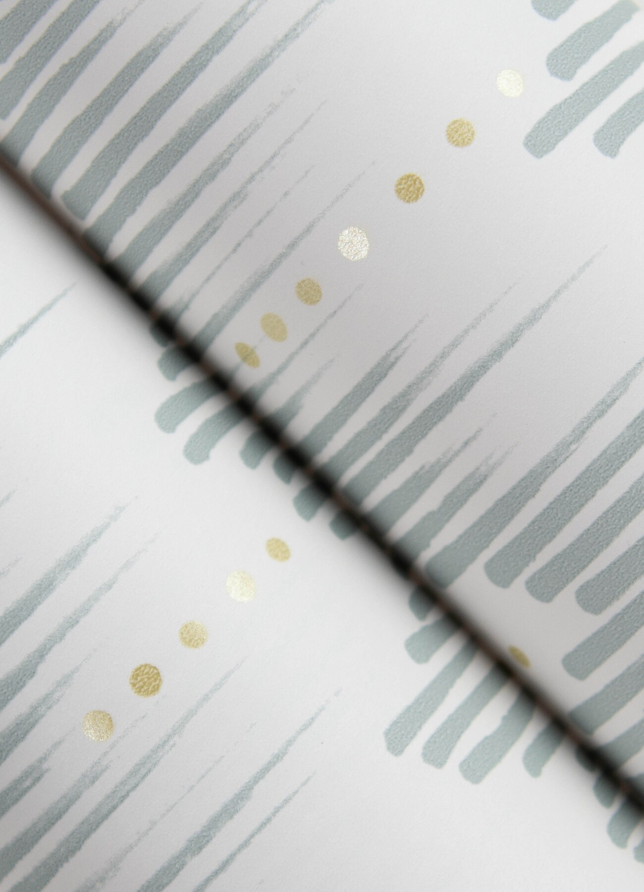 Holmby Seafoam Brushstroke Zigzag Non-Woven Wallpaper