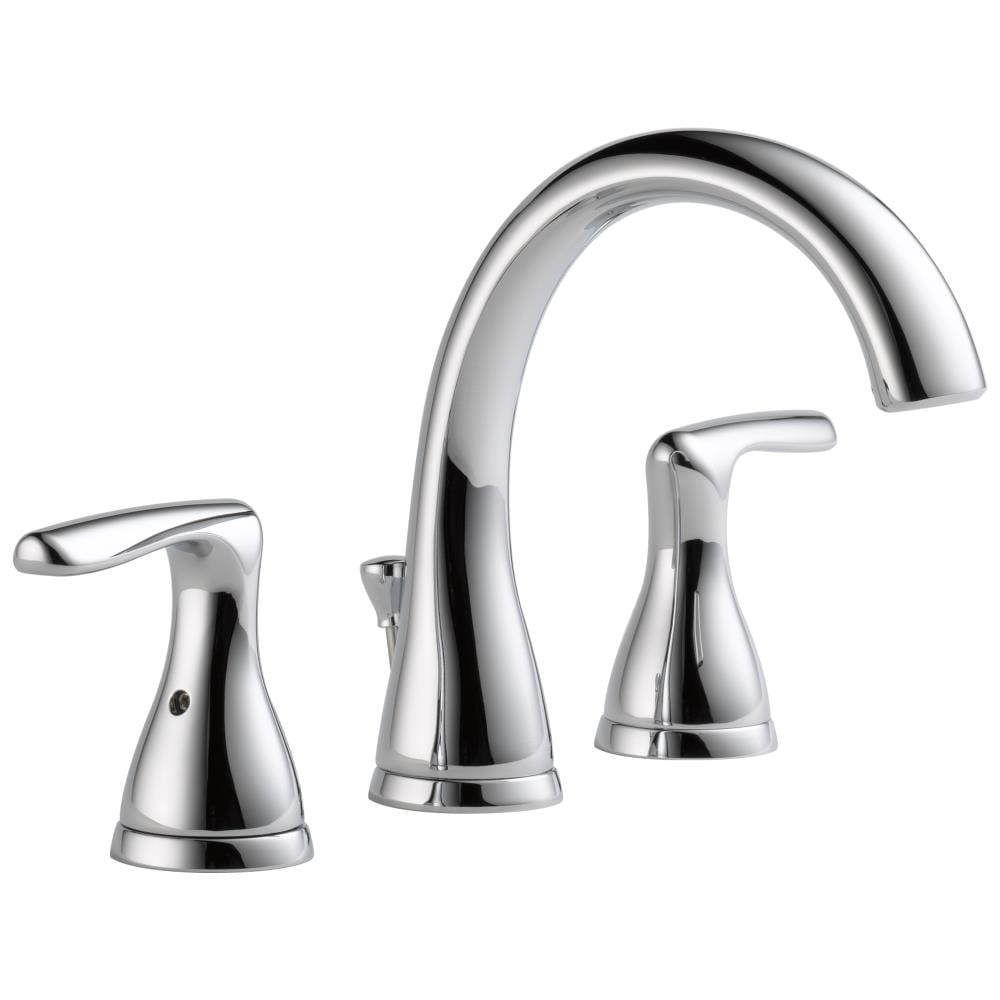 Delta Dulcet Chrome Widespread 2-handle WaterSense Bathroom Sink Faucet ...