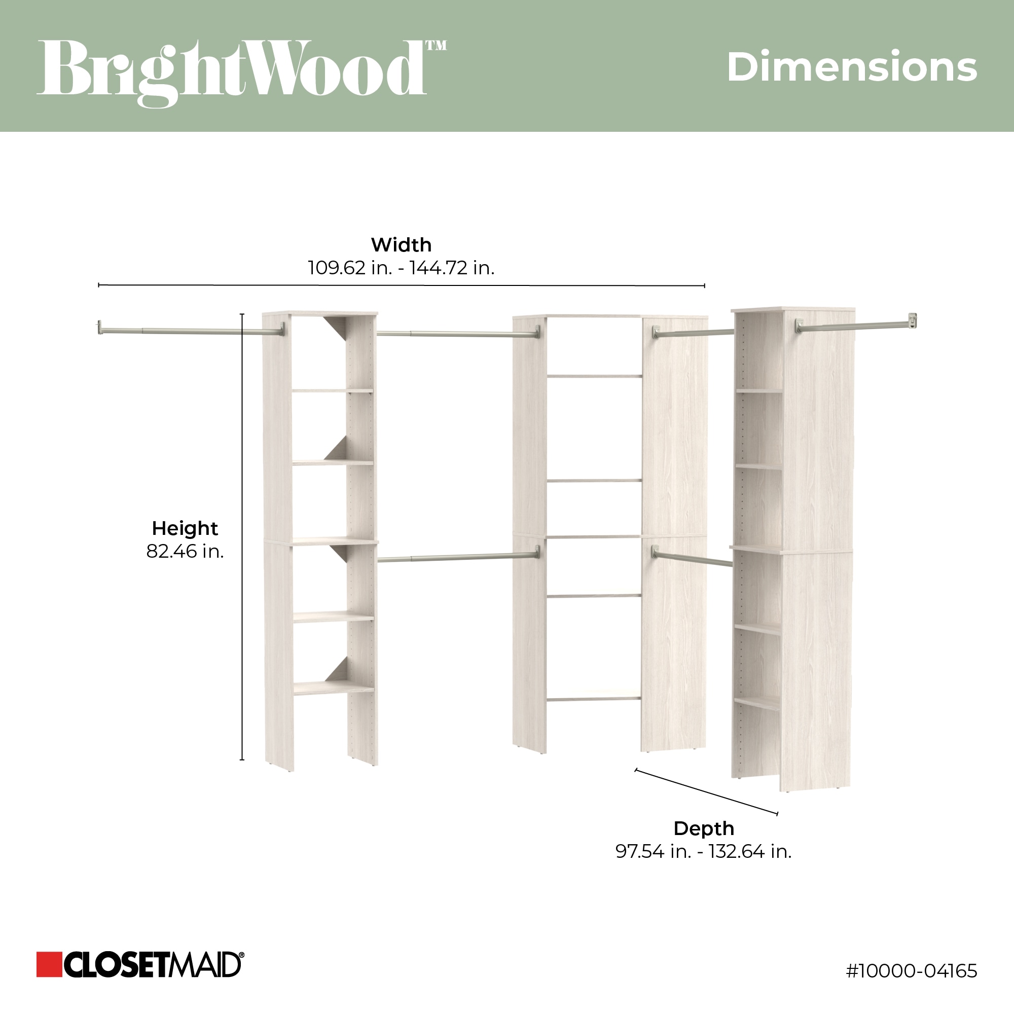 ClosetMaid 10000-04165 Wood-Closet-Kits - View #8