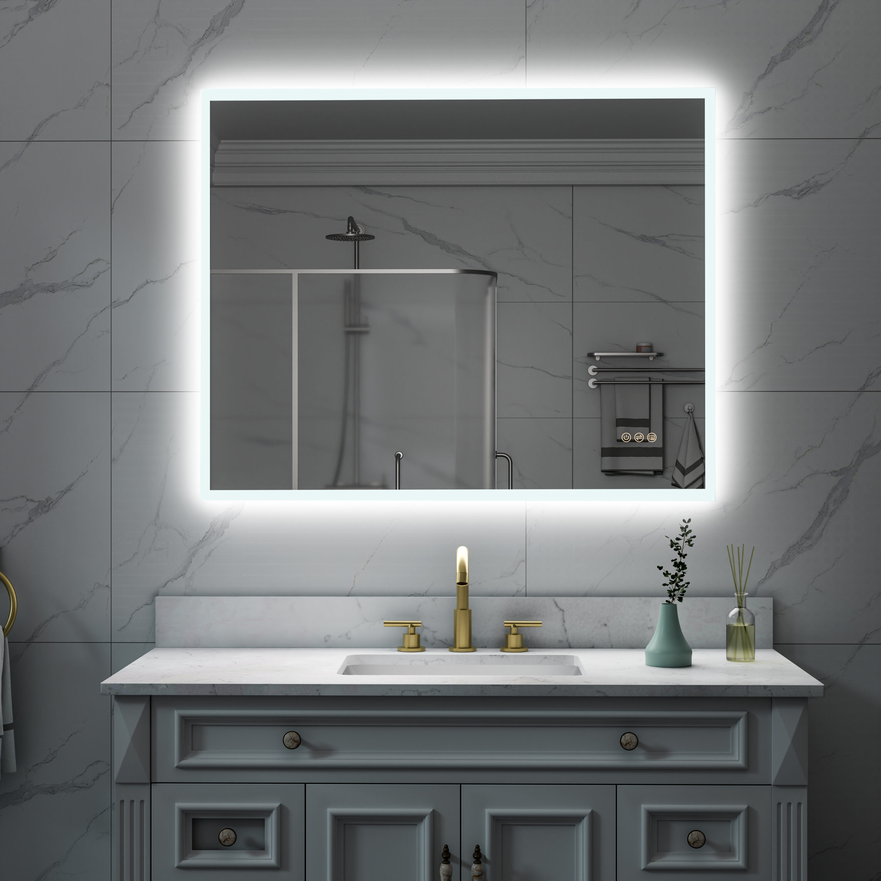 Forclover MRC-W10A4032 Framed-Bath-Mirrors - View #9