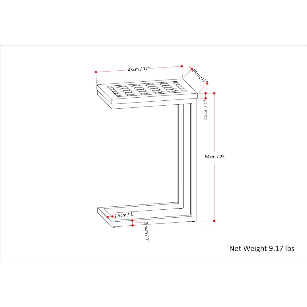 Simpli Home AXCDAV-09-WP End-Tables - View #2