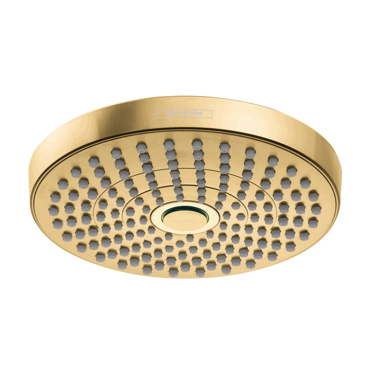 Hobart Als reactie op de Roestig Hansgrohe Croma Select S Brushed Gold Optic Round Rain Fixed Shower Head  2.5-GPM (9.5-LPM) in the Shower Heads department at Lowes.com
