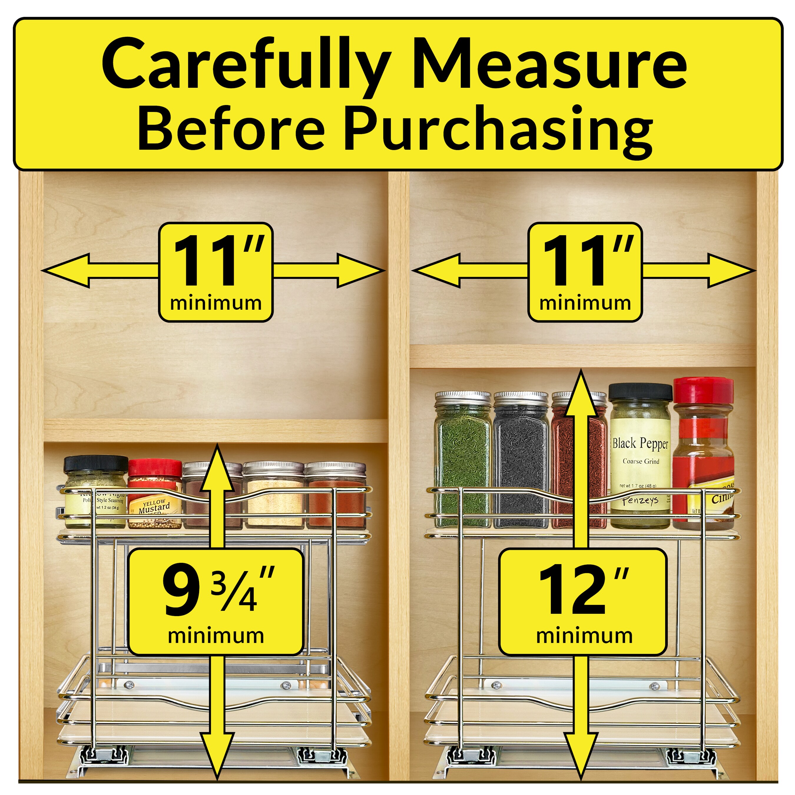 Lynk Professional Double Spice Racks