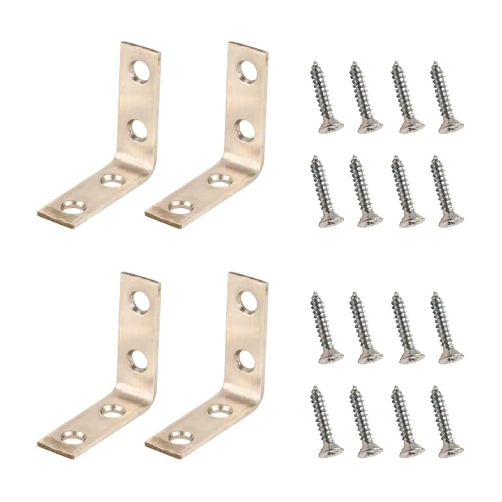 Prime-Line® 1/4 x 3/8 Nickel-Plated Angle Shelf Supports - 8 Pack at  Menards®