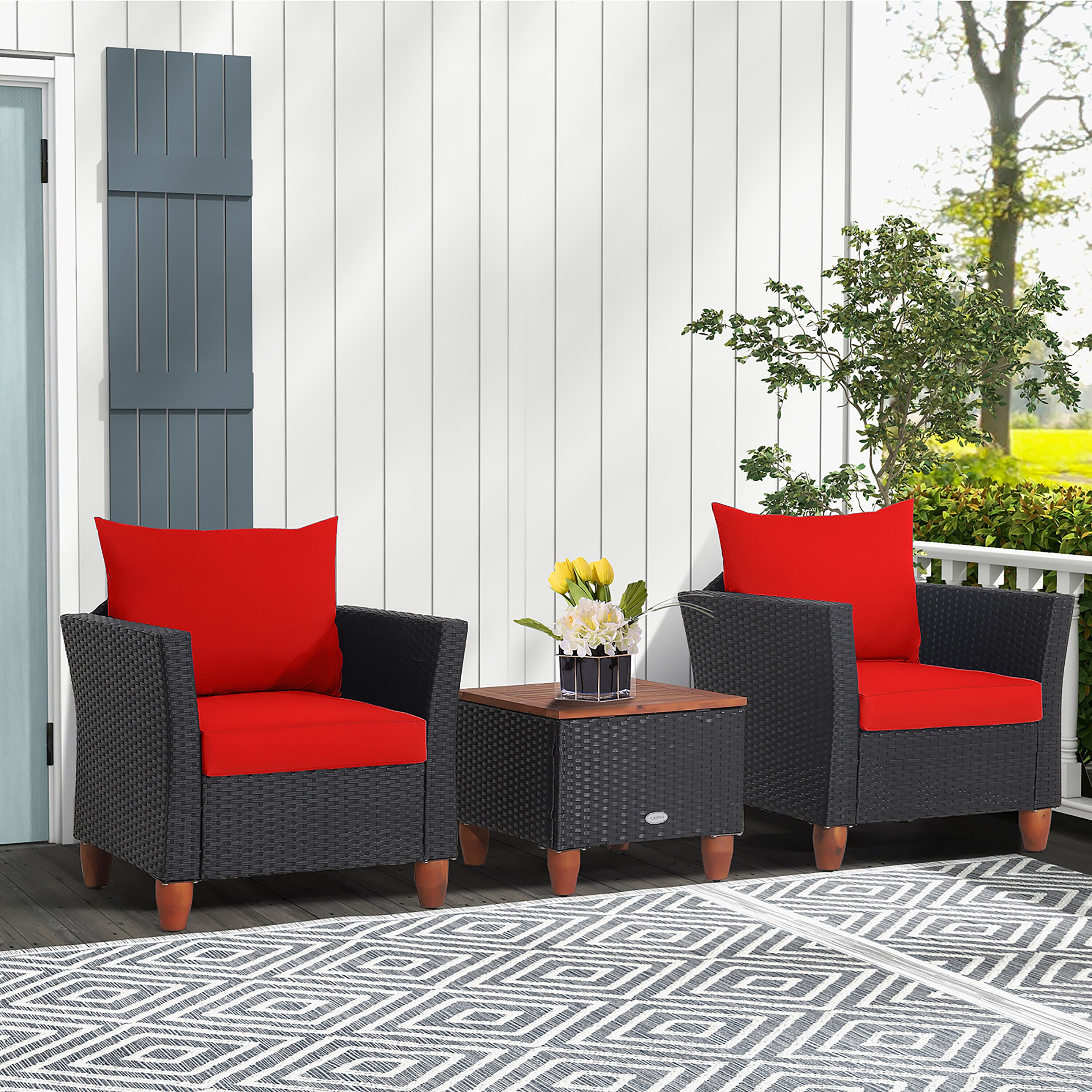 Costway HW70614RE Patio-Conversation-Sets - View #8