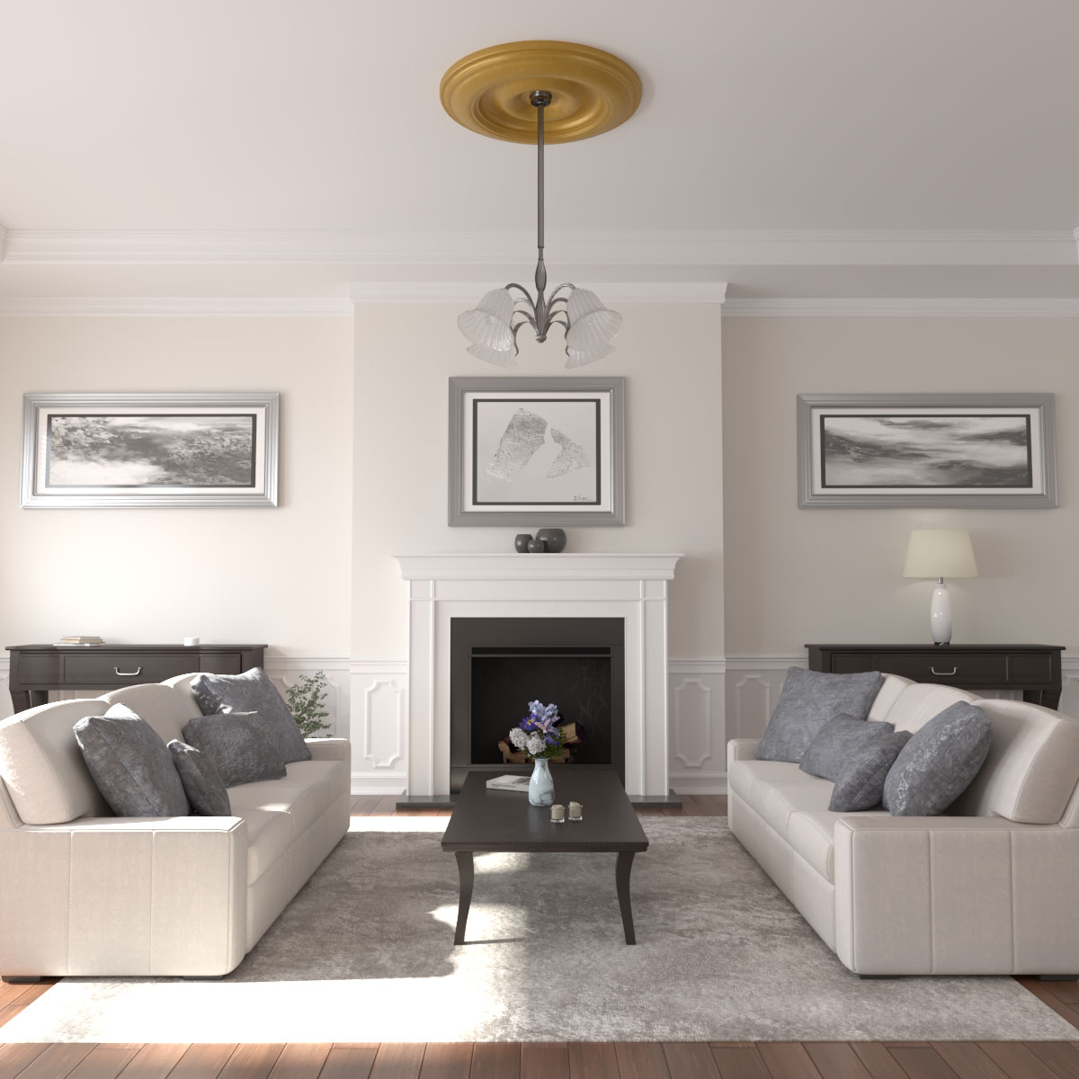 Ekena Millwork CM44CLPGS Ceiling-Medallions - View #4