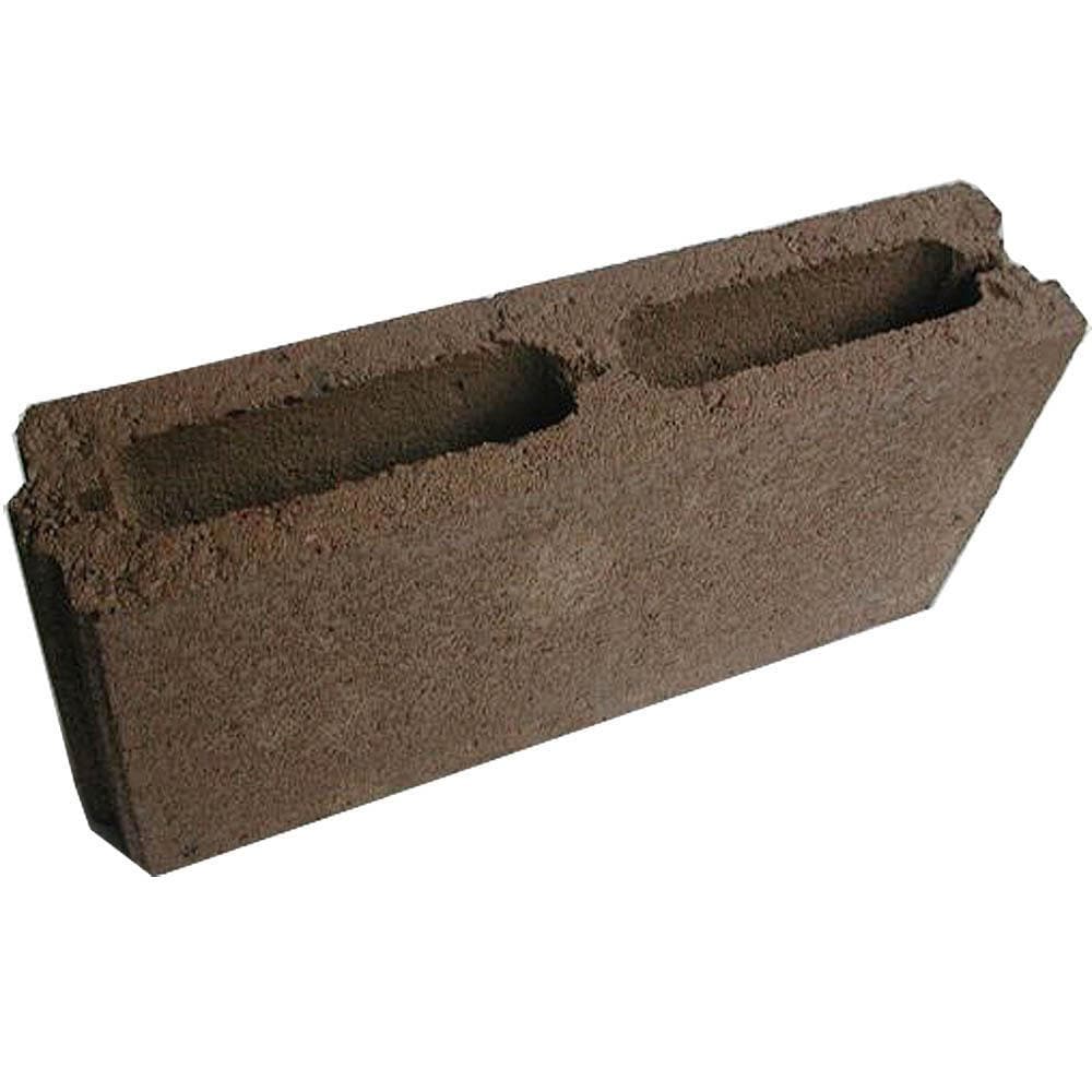 Oldcastle 30101640  4-Inches W x 8-Inches H x 16-Inches L Cored Concrete Fence Block