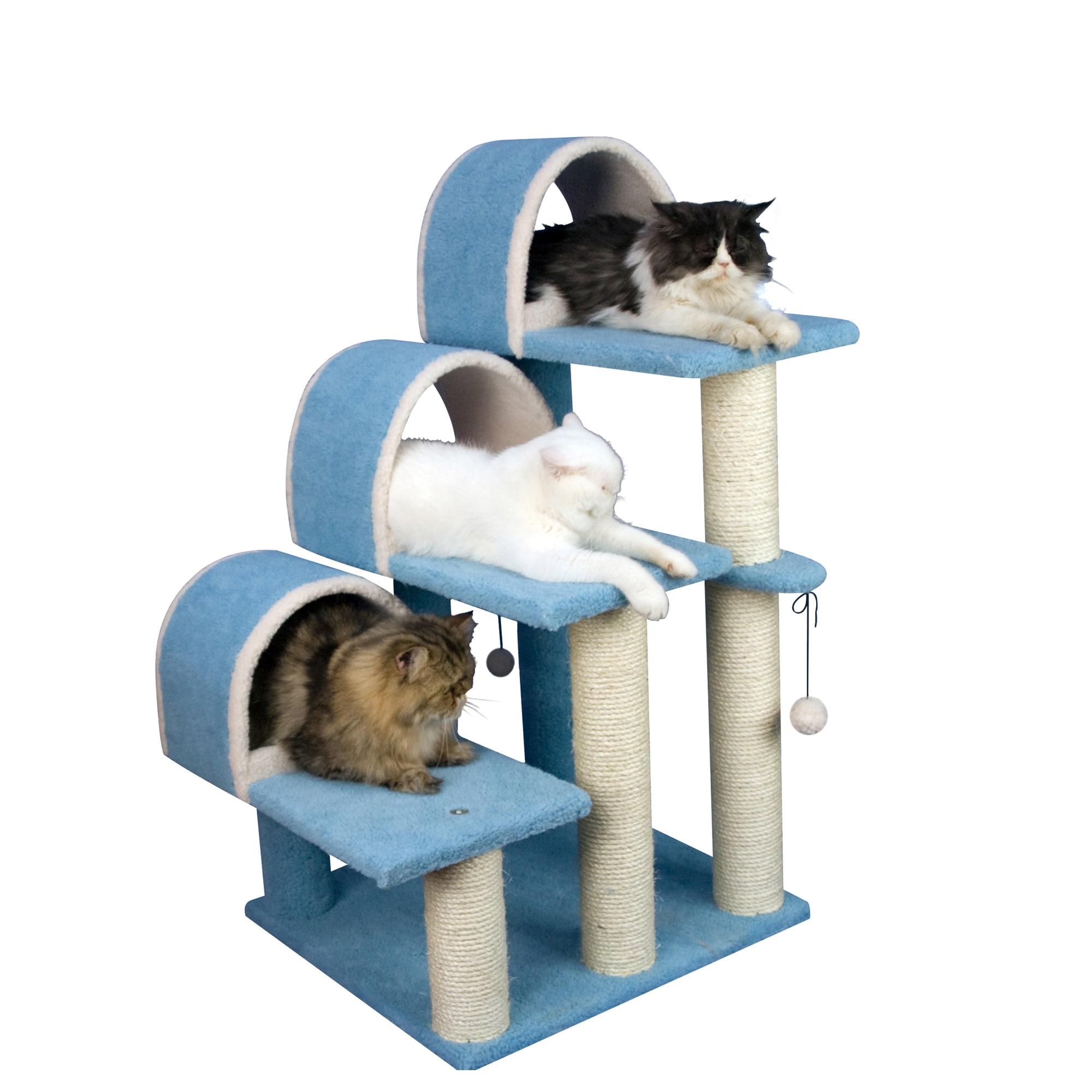 Armarkat 38-in x 20-in Blue Fleece Cat Shelves in the Cat Trees ...