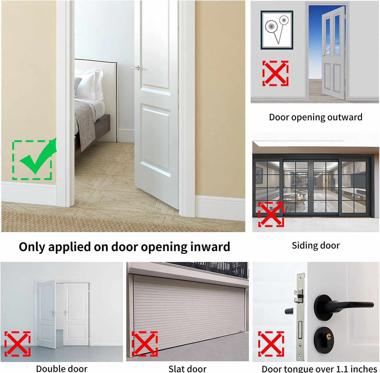 Aoibox LABFG5J5 Entry-Door-Chain-Guards - View #5
