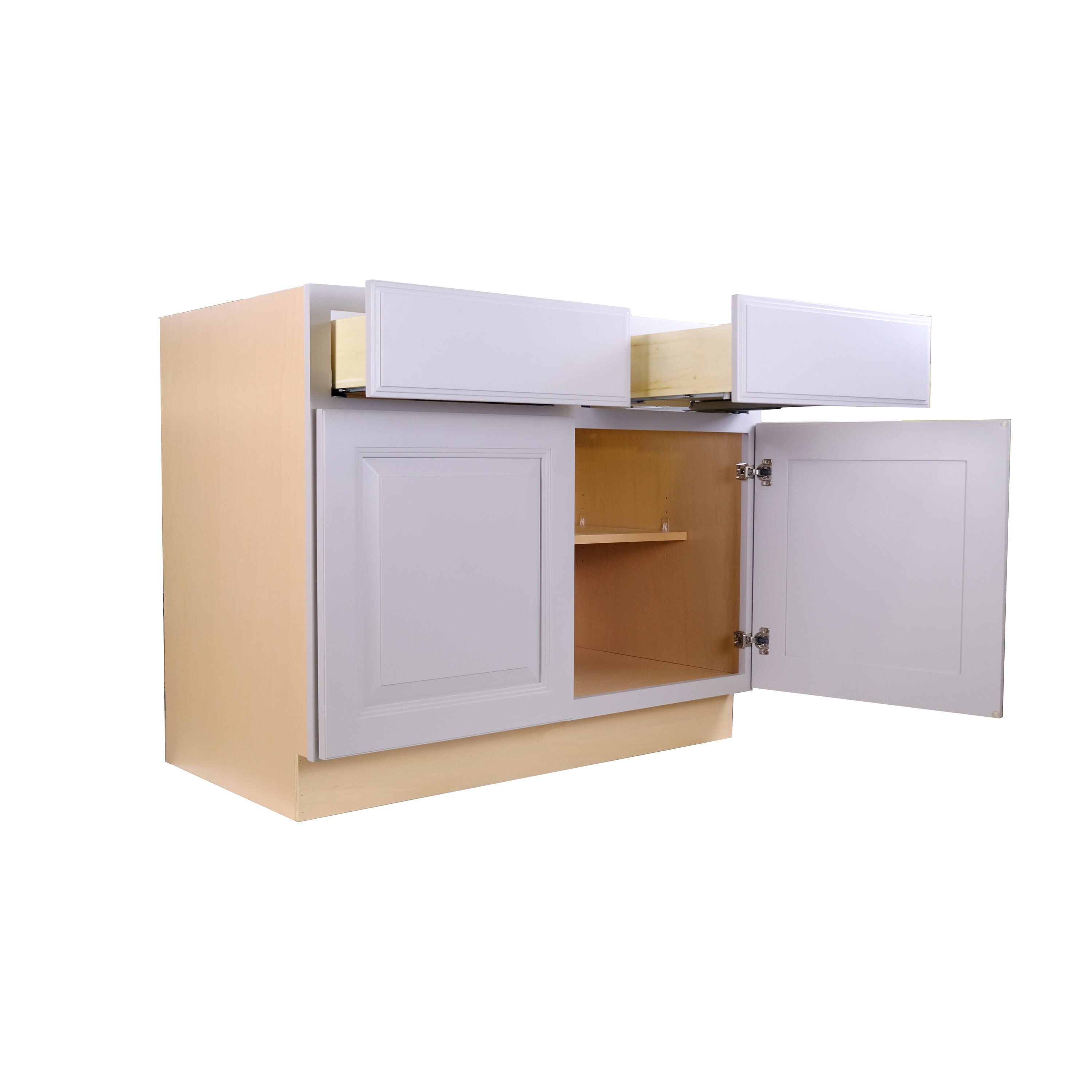 ProCraft Cabinetry 42-in W x 34.5-in H x 24-in D Ashen Birch Base Fully ...