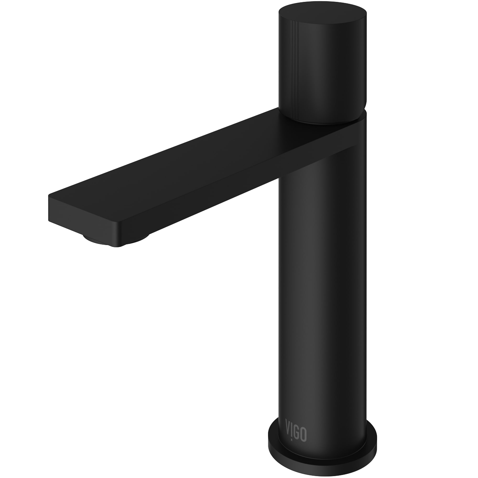 VIGO VG01045MB Halsey Matte Black Single hole 1-handle WaterSense High-arc Commercial/Residential Handle Bathroom Sink Faucet