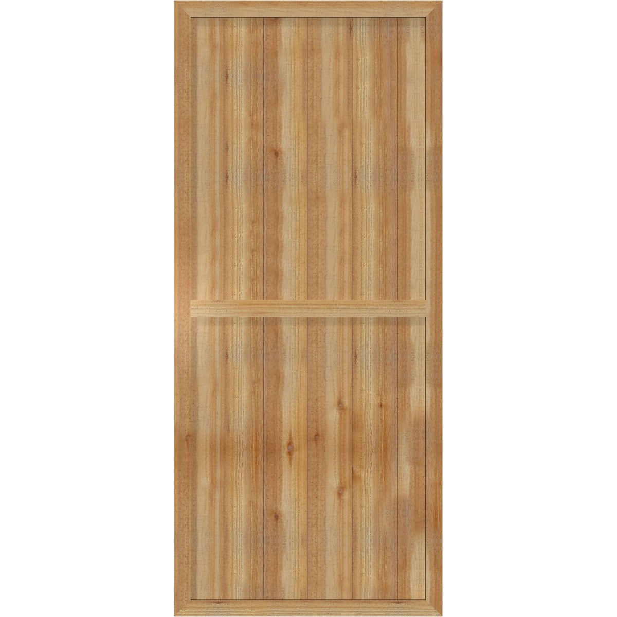 Ekena Millwork RBF06S32X074RWR 32.25-in W x 74-in H Unfinished Paintable/Stainable Board and batten Framed Wood Exterior Shutters ( 2 -Pack )