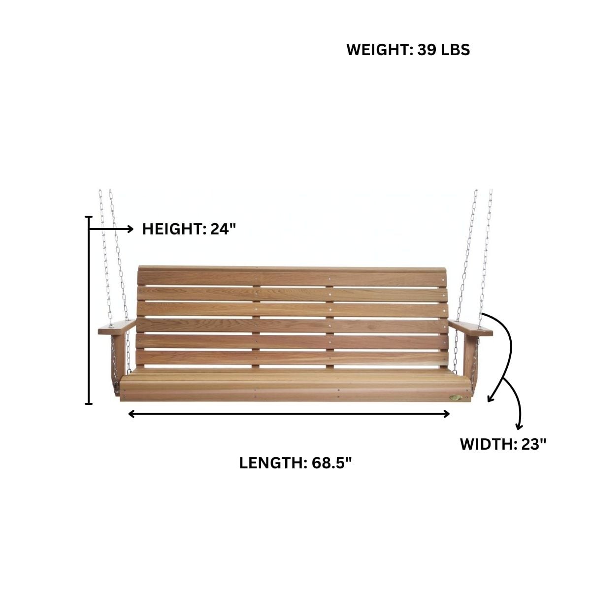 All Things Cedar PS60 Swing-Gliders - View #6