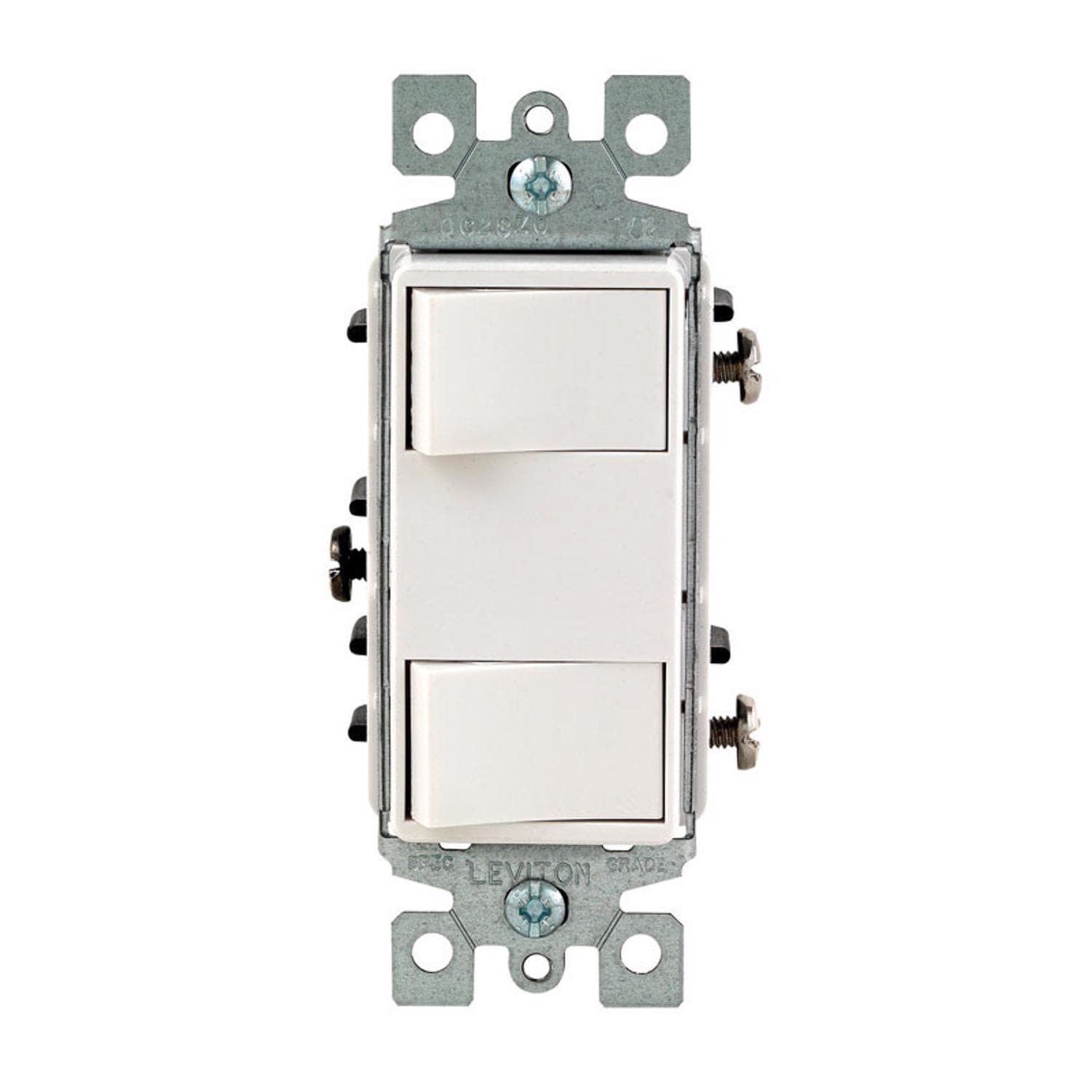 Leviton EJD3068202 Decora 15 amps Rocker Switch White 1 pk