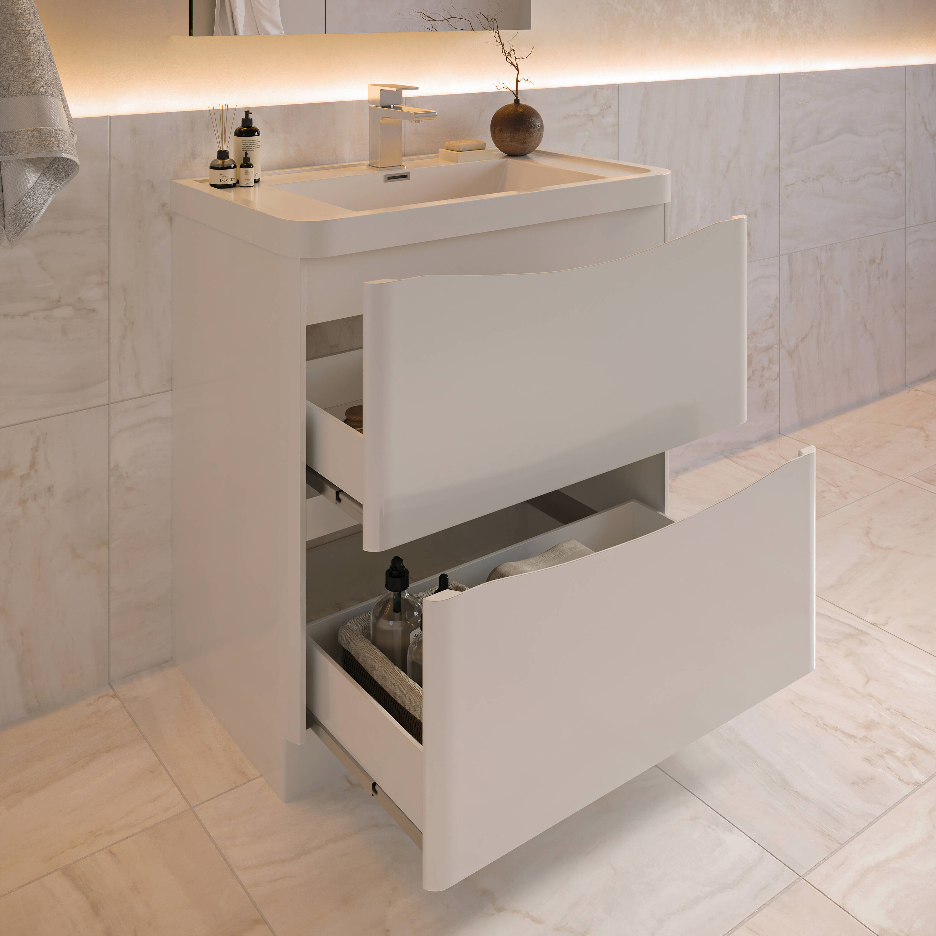 Fresca FVN9132WH Bath-Vanity-Combo - View #3