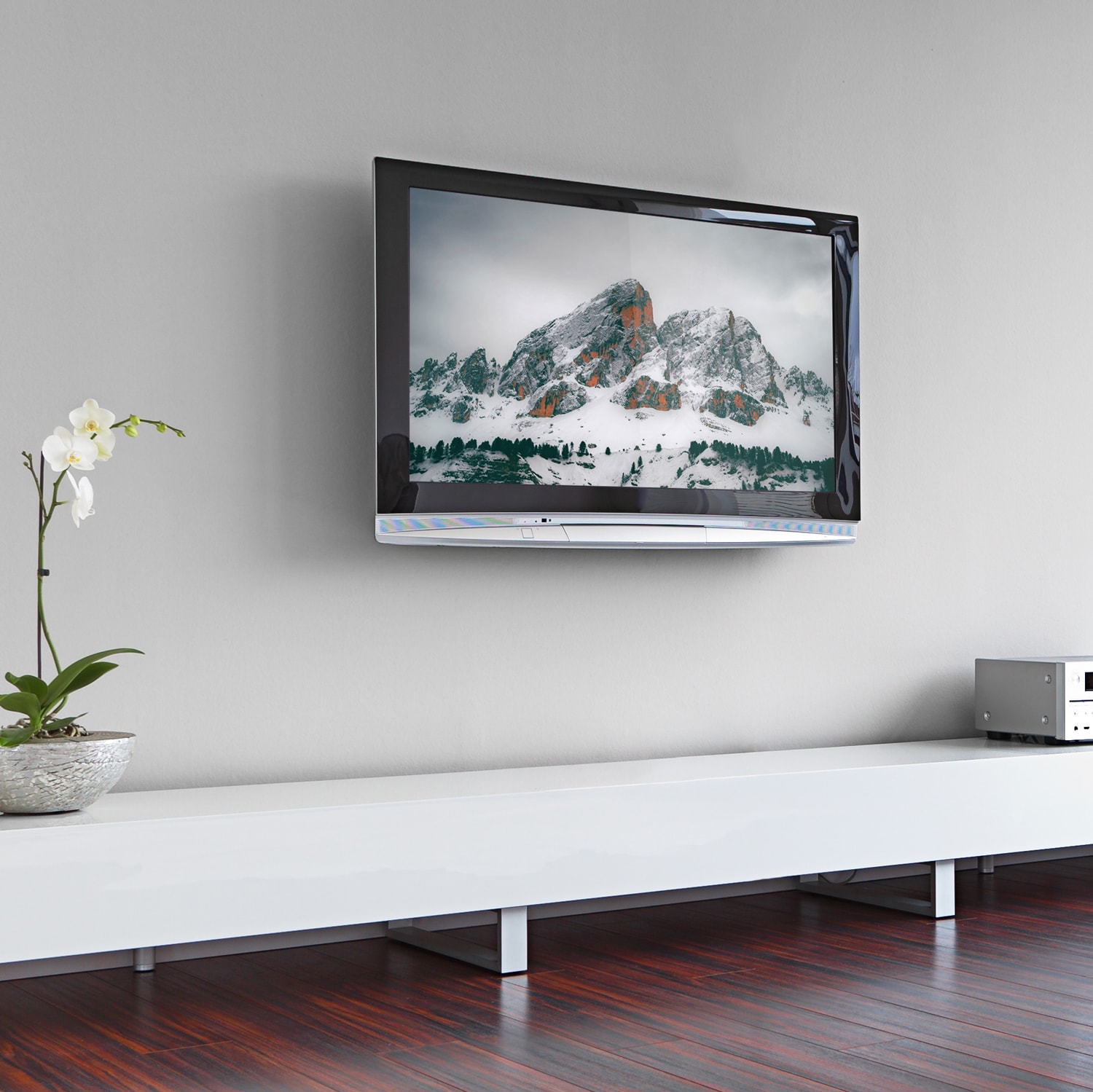 Heavy Duty Black Tilting TV Wall Mount Bracket