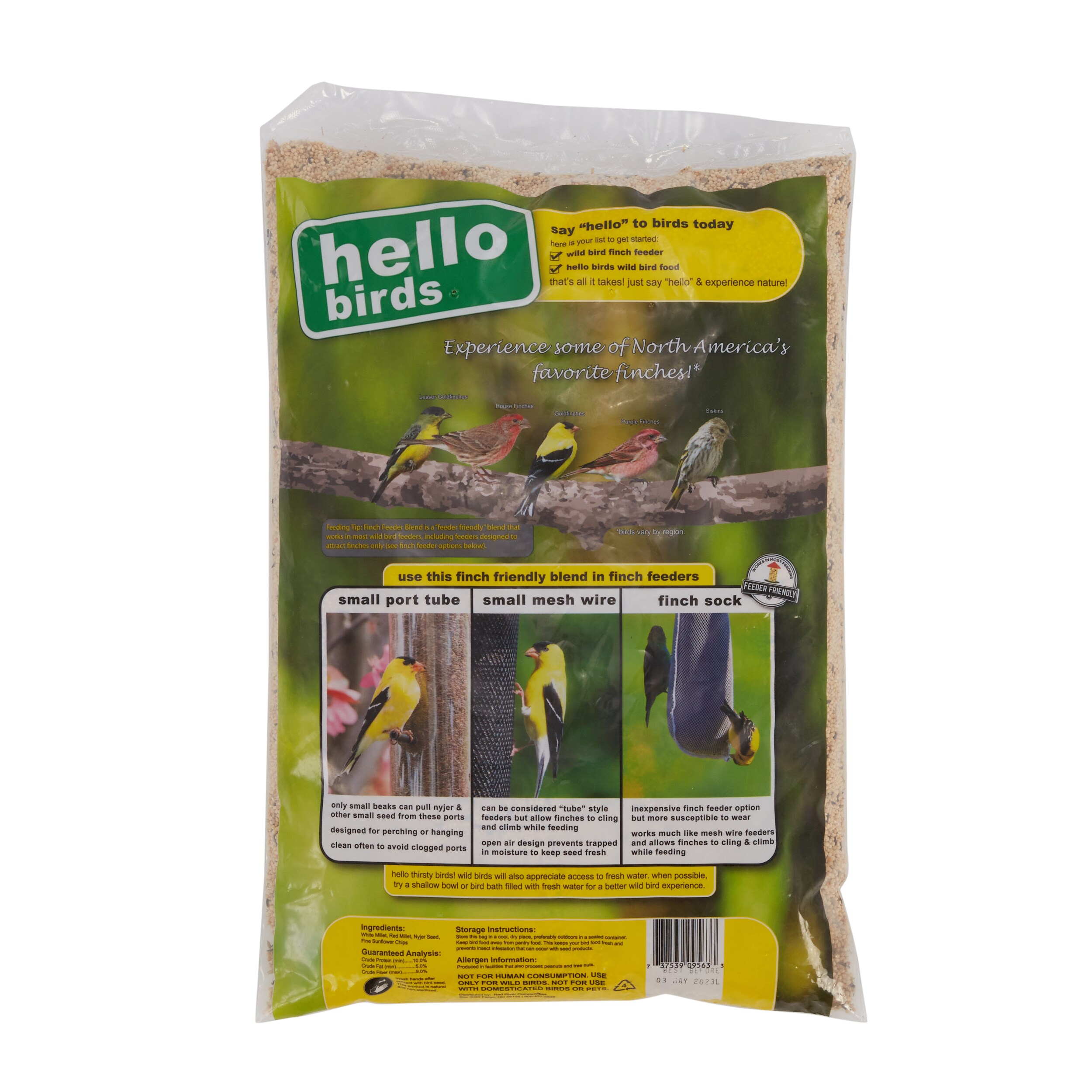 hello birds finch feeder blend