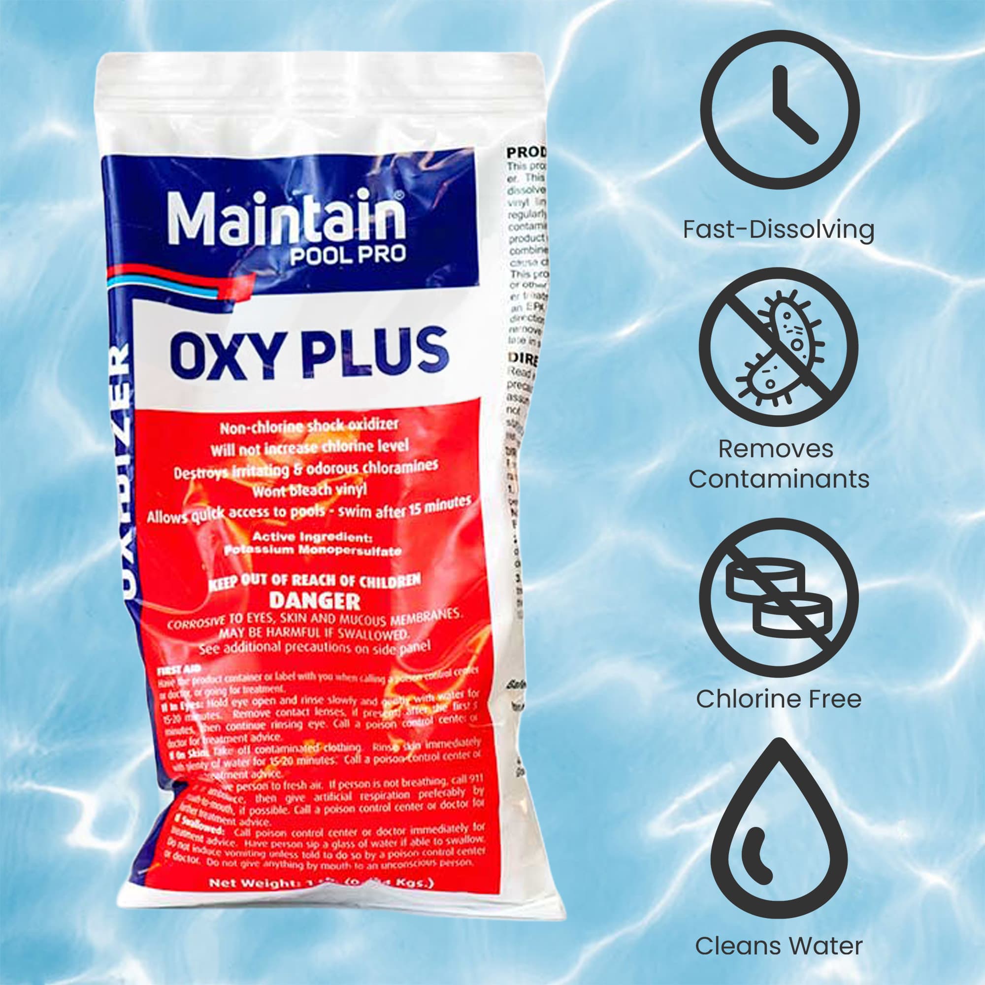 Pool Central Oxy Plus Chlorine Free Oxidizing Shock Treatment - 1