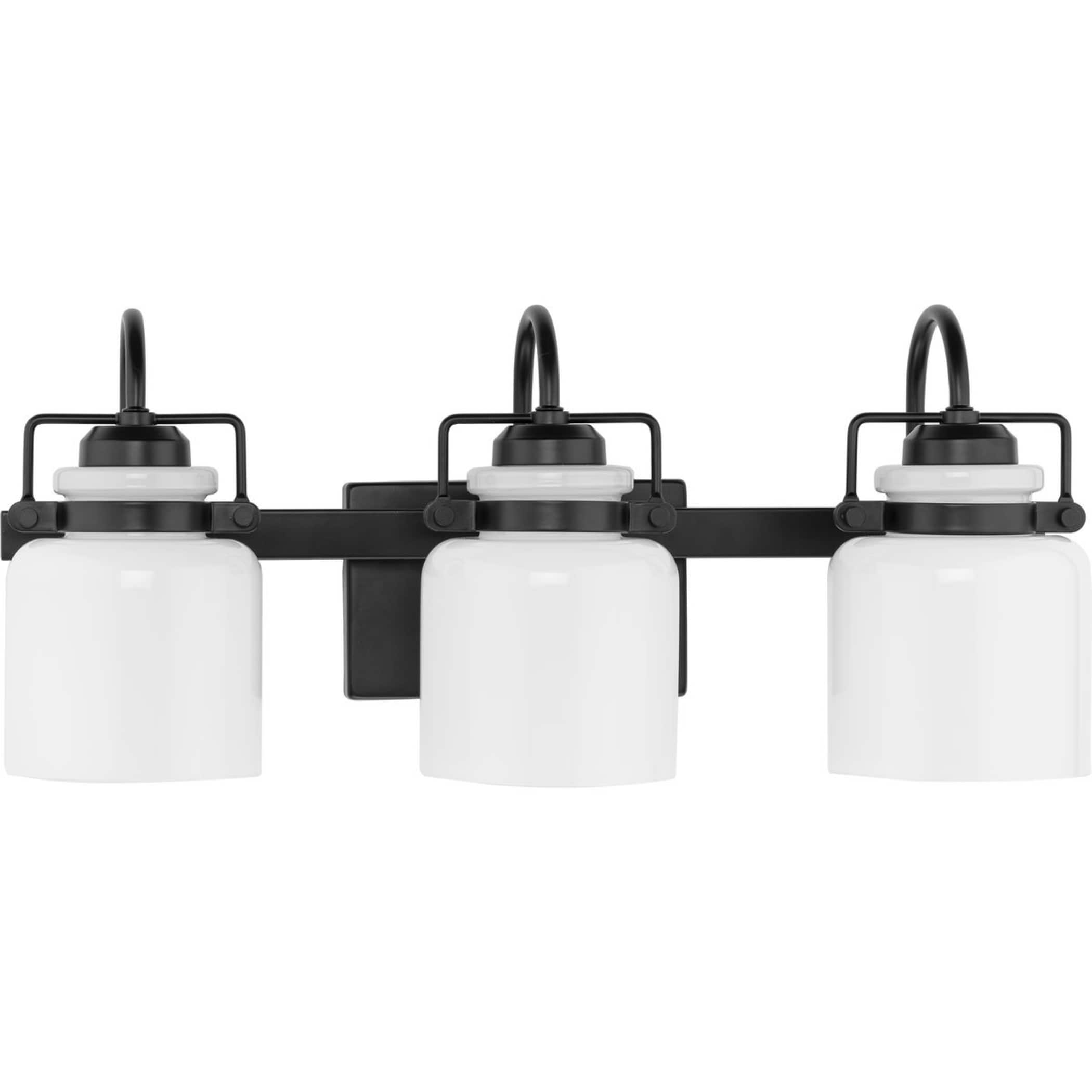 Progress Lighting P300440-31M Fessler 21.12-in 3 -Light Matte Black Transitional Vanity light